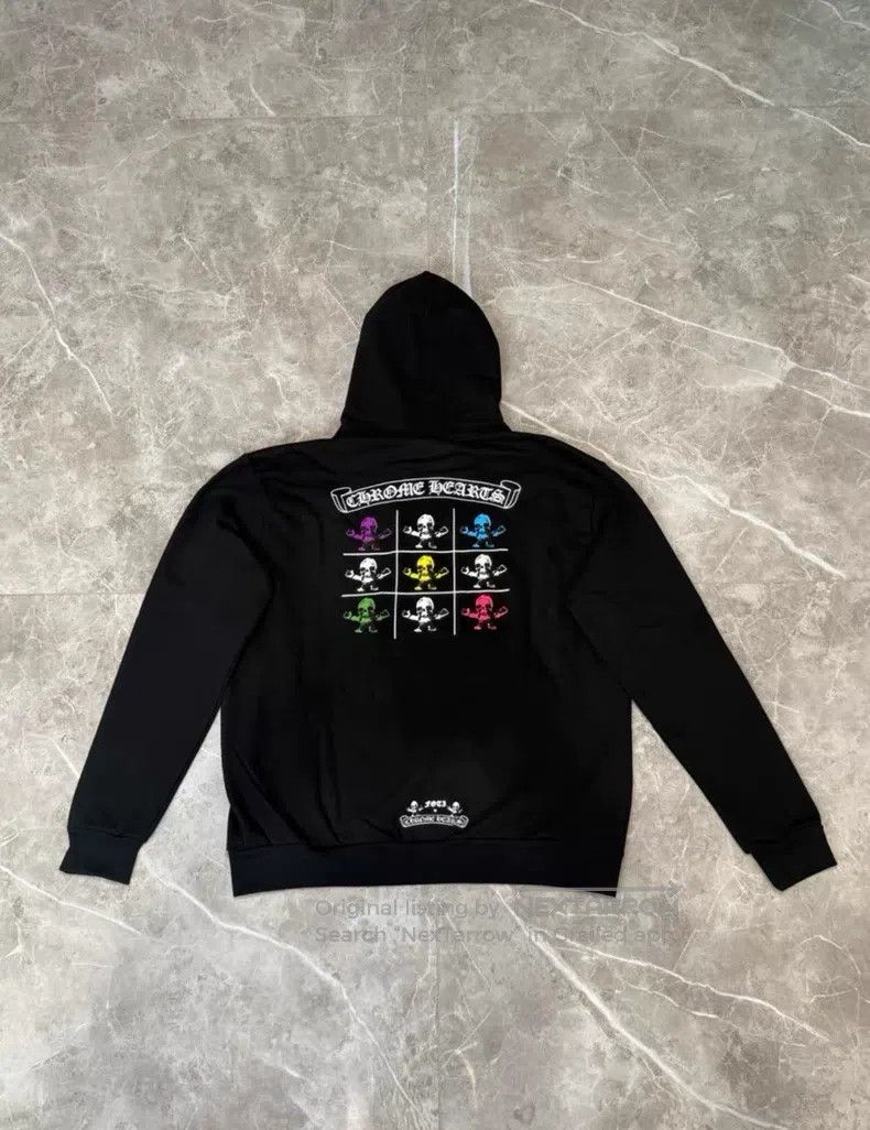 Chrome Hearts Chrome Hearts Size M Foti colored skull black zipper hoodie Size US M / EU 48-50 / 2 - 2 Thumbnail