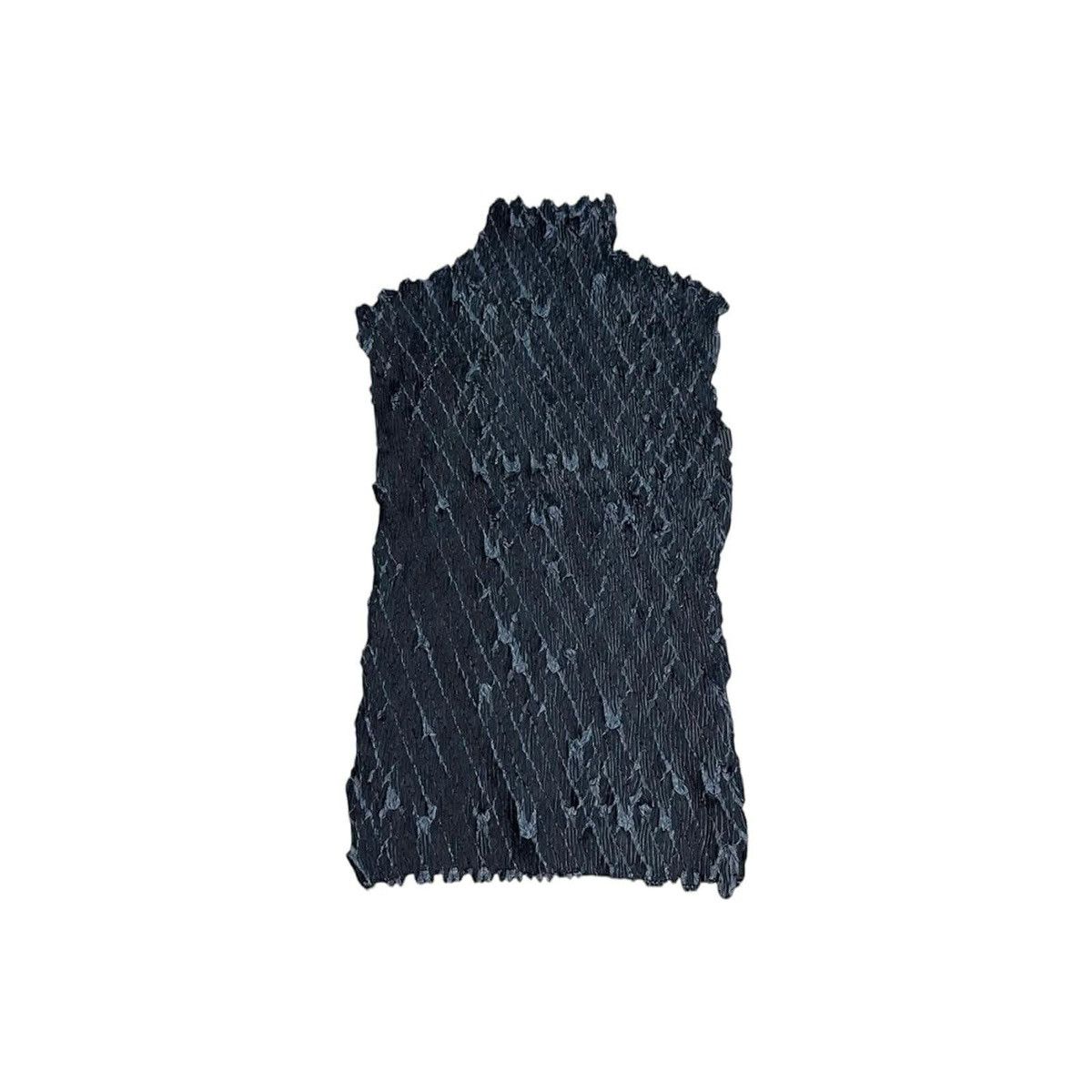 Issey Miyake × Japanese Brand × Pleats Please Issey Miyake 🔥Rare Vintage Ville D’Azur Pleated Top Sleeveless Size US M / EU 48-50 / 2 - 2 Thumbnail