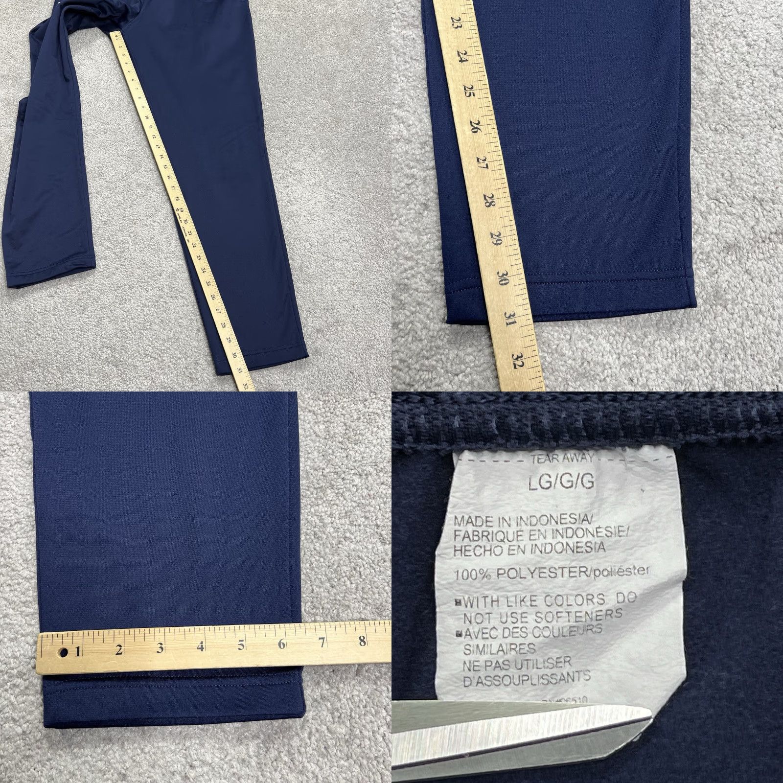 Under Armour Under Armour Sweatpants Mens Large Twister Pants Navy Blue Fleece Lined 1379876 Size US 33 - 9 Thumbnail