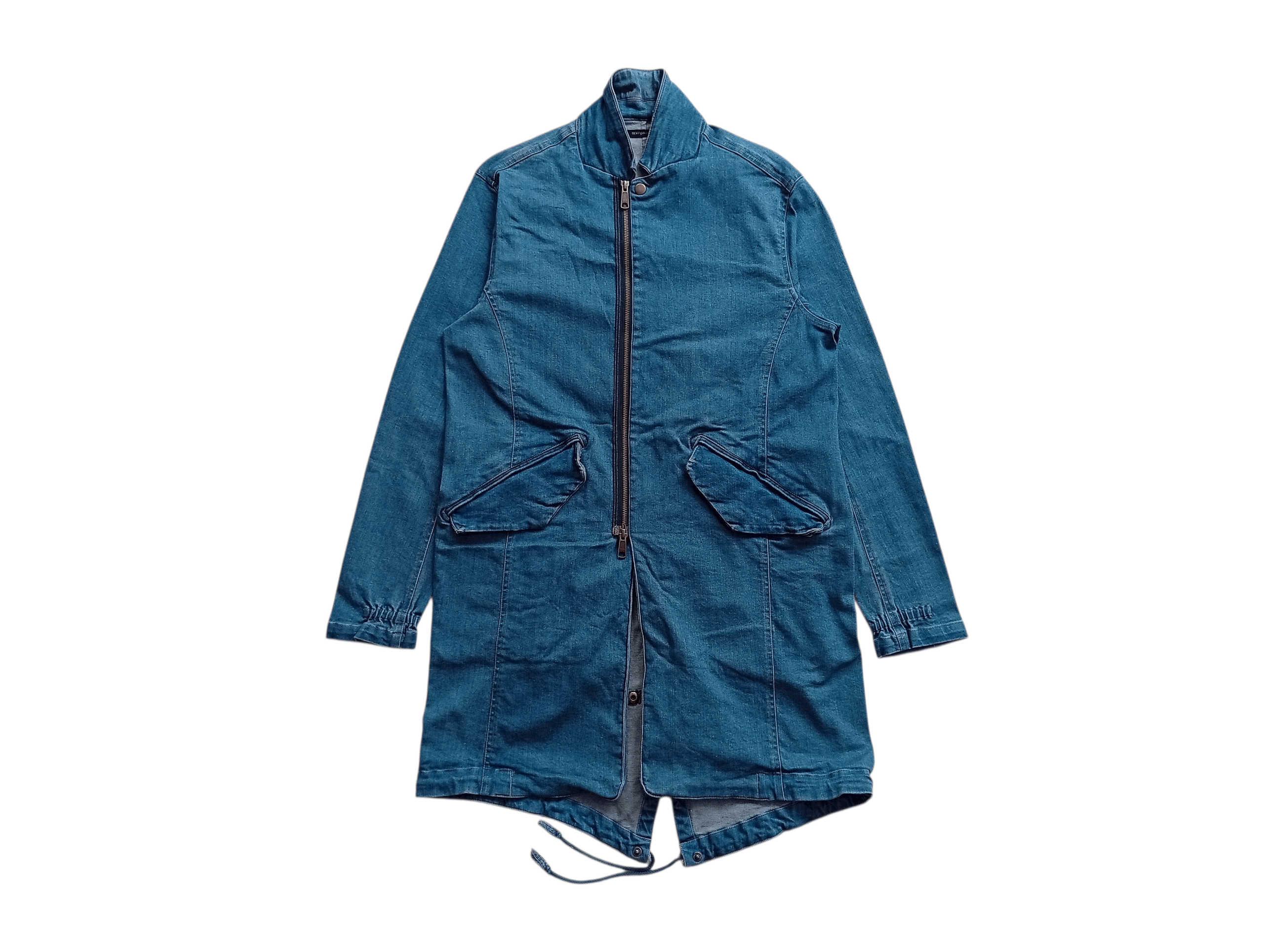 Japanese Brand Galvanized denim fishtail stretch jacket Size US S / EU 44-46 / 1 - 3 Thumbnail