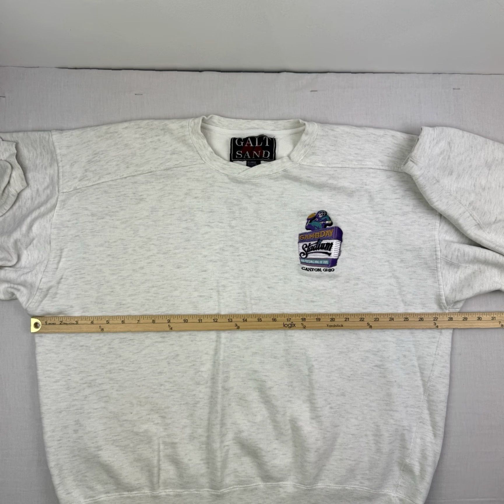 Vintage VINTAGE Galt Sand Pro Football Hall Of Fame Sweatshirt Adult XL Gray 90s Game Day Mens Size US XL / EU 56 / 4 - 7 Thumbnail