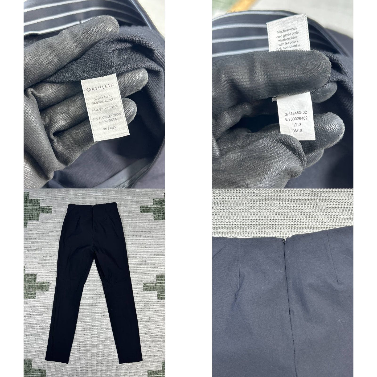 Athleta Athleta Pants Womens 2 Black Slim Ankle Athleisure Running Walking Slimming Shoes? Size 26" / US 2 / IT 38 - 8 Thumbnail