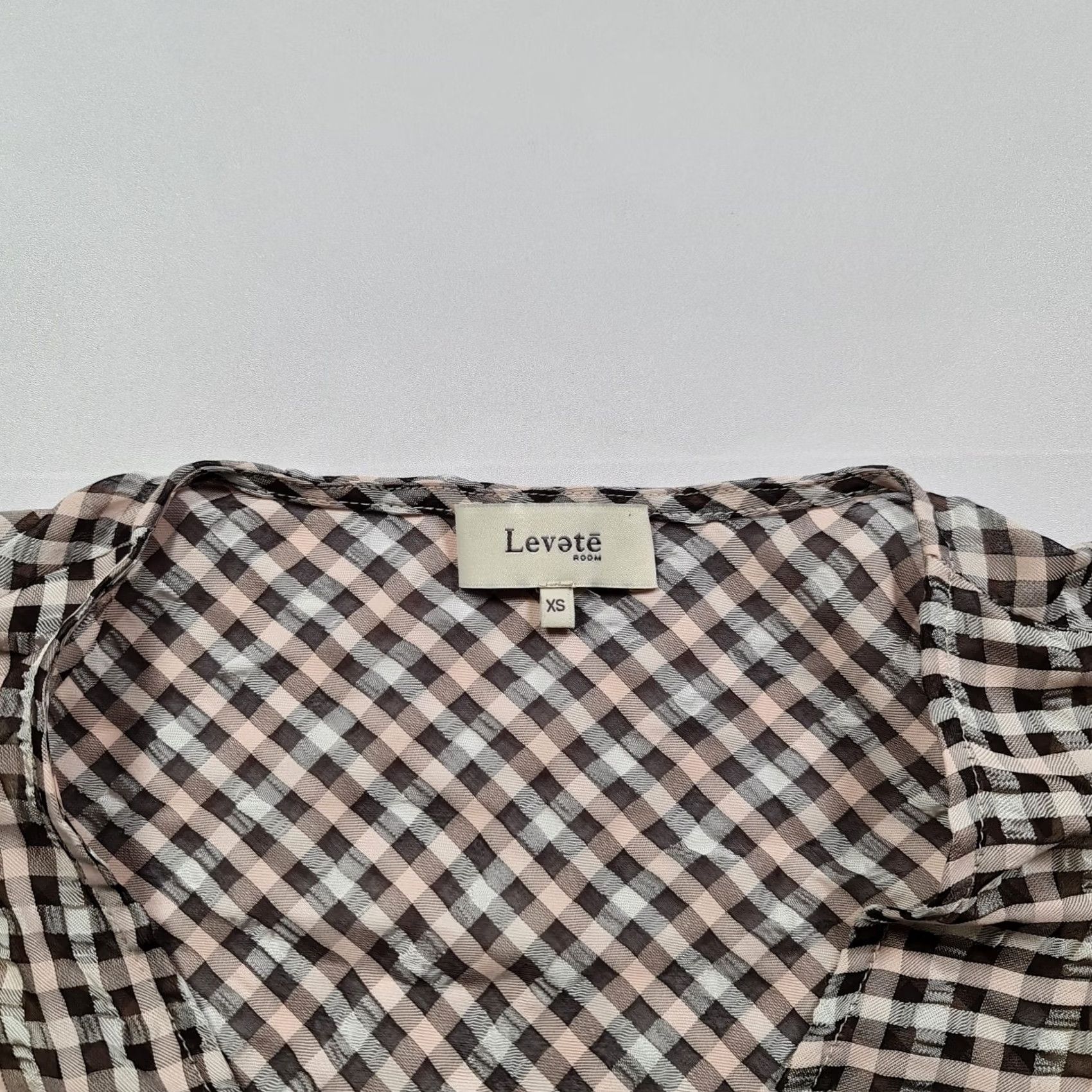 Pinko Levete Room Womens Dress Pink Black XS A-Line Midi Short Sleeve V-Neck Check Pattern, Party/Cocktail, Wedding, Casual, Occasion Wear Size 26" / US 2 / IT 38 - 3 Thumbnail