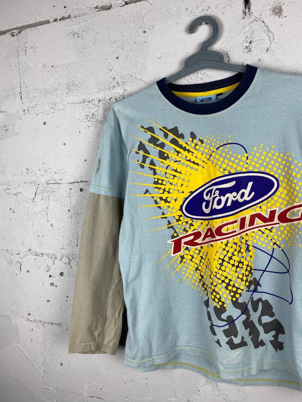 Ford × Vintage Vintage Ford Racing Streetwear Patch Longsleeve T Shirt Size US M / EU 48-50 / 2 - 3 Thumbnail