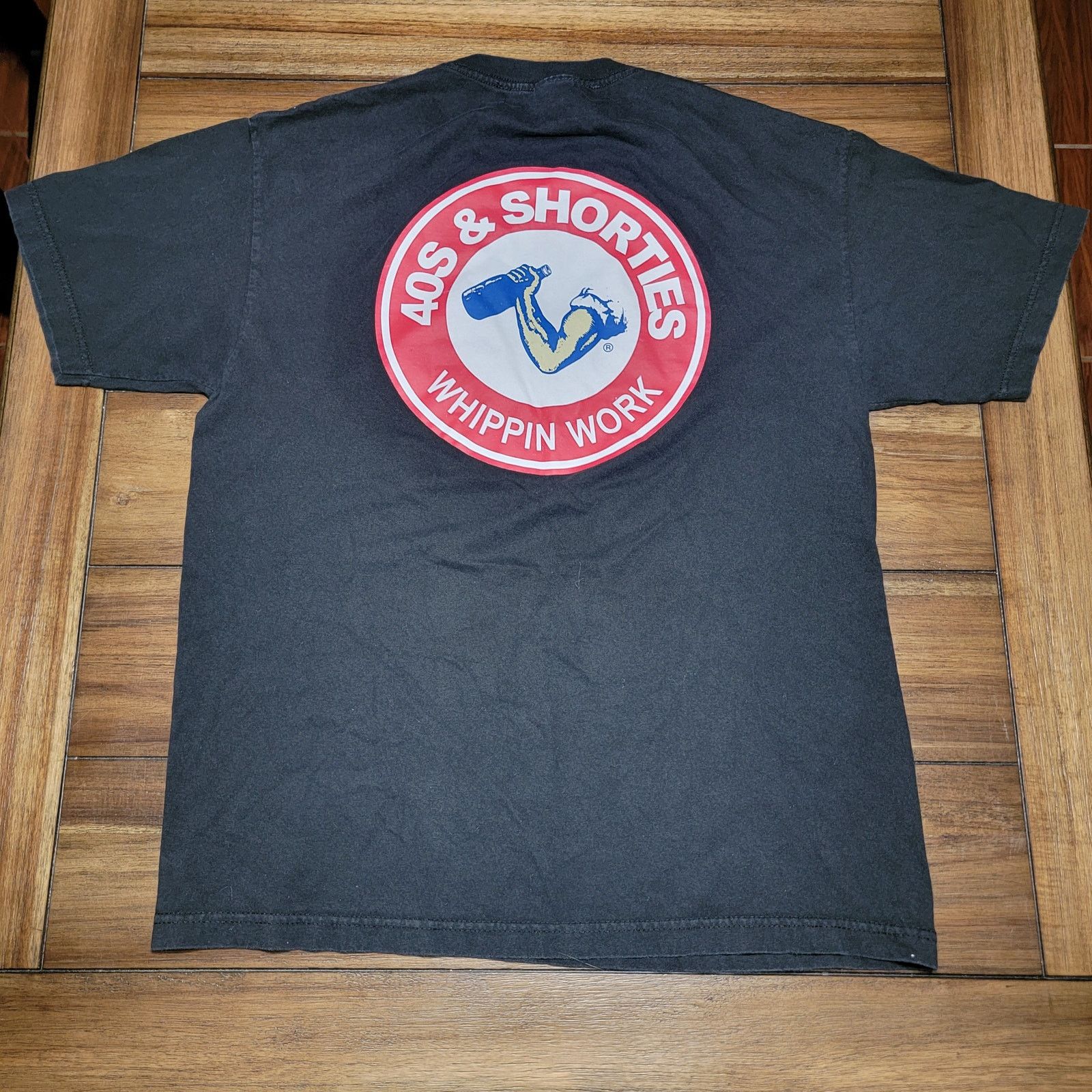 40's & Shorties 40s & Shorties Black Unisex Tee "Whippin Work" - Size Large Size US L / EU 52-54 / 3 - 1 Thumbnail