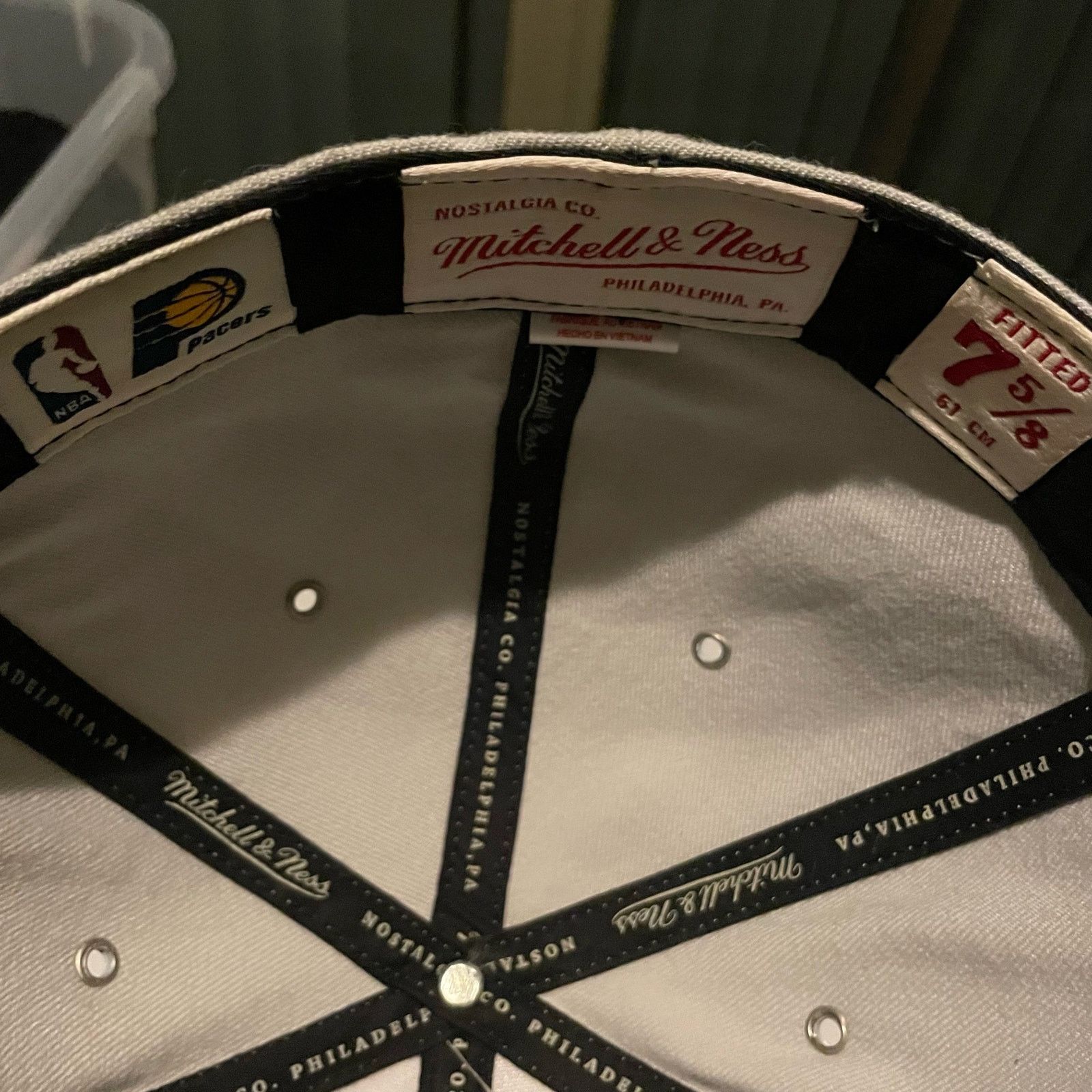 Mitchell & Ness × NBA Indiana Pacers NBA x Mitchell & Ness Fitted Hat Size 7 5/8 Size ONE SIZE - 8 Thumbnail