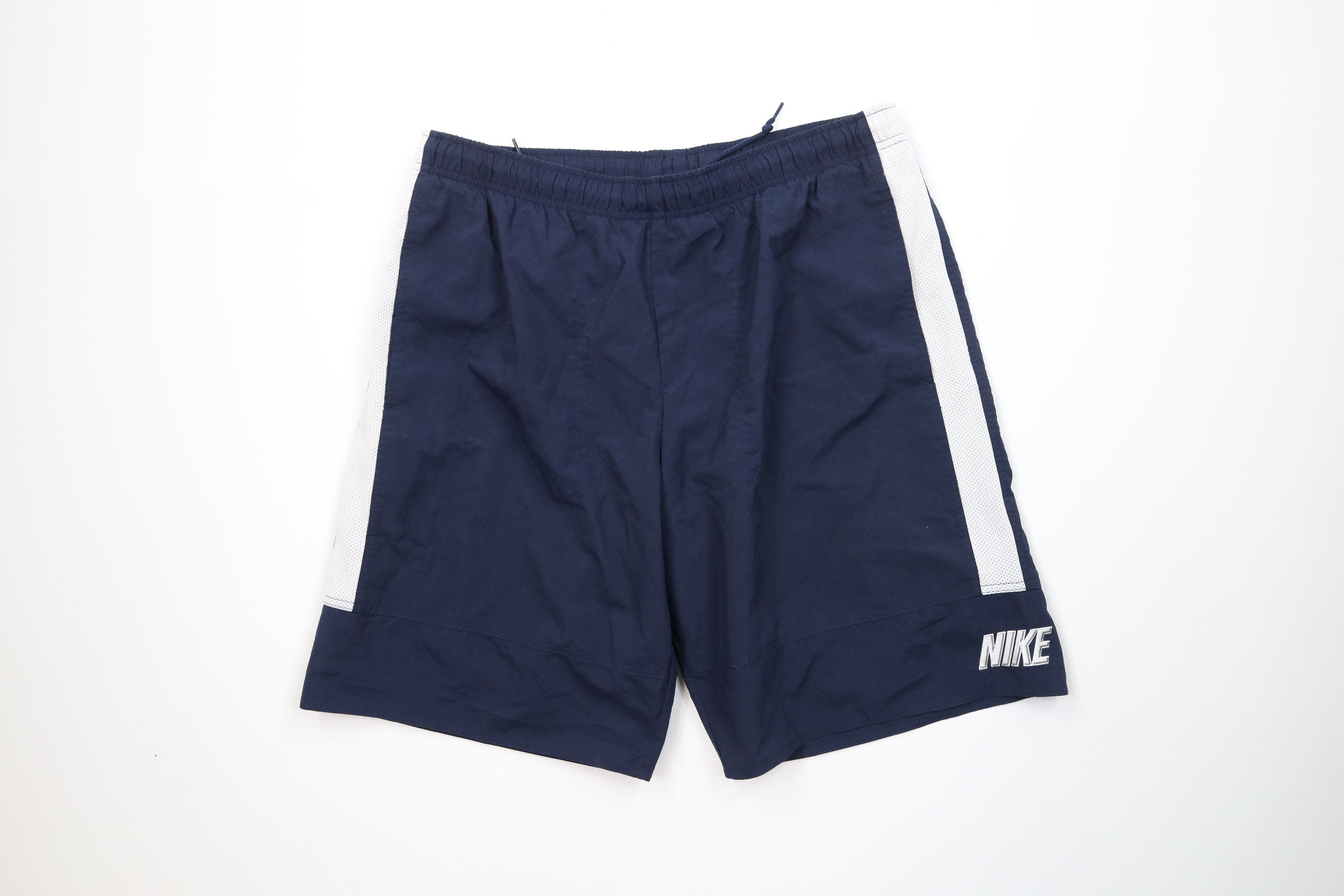 Nike Vintage 90s Y2K Nike Block Letter Lined Shorts Swim Trunks Size US 34 / EU 50 - 1 Thumbnail