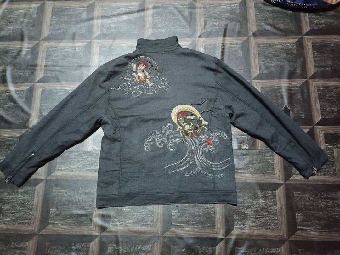 Japanese Brand Sukajan Jacket embroidery spirit of monkey fly Size US XXL / EU 58 / 5 - 2 Thumbnail