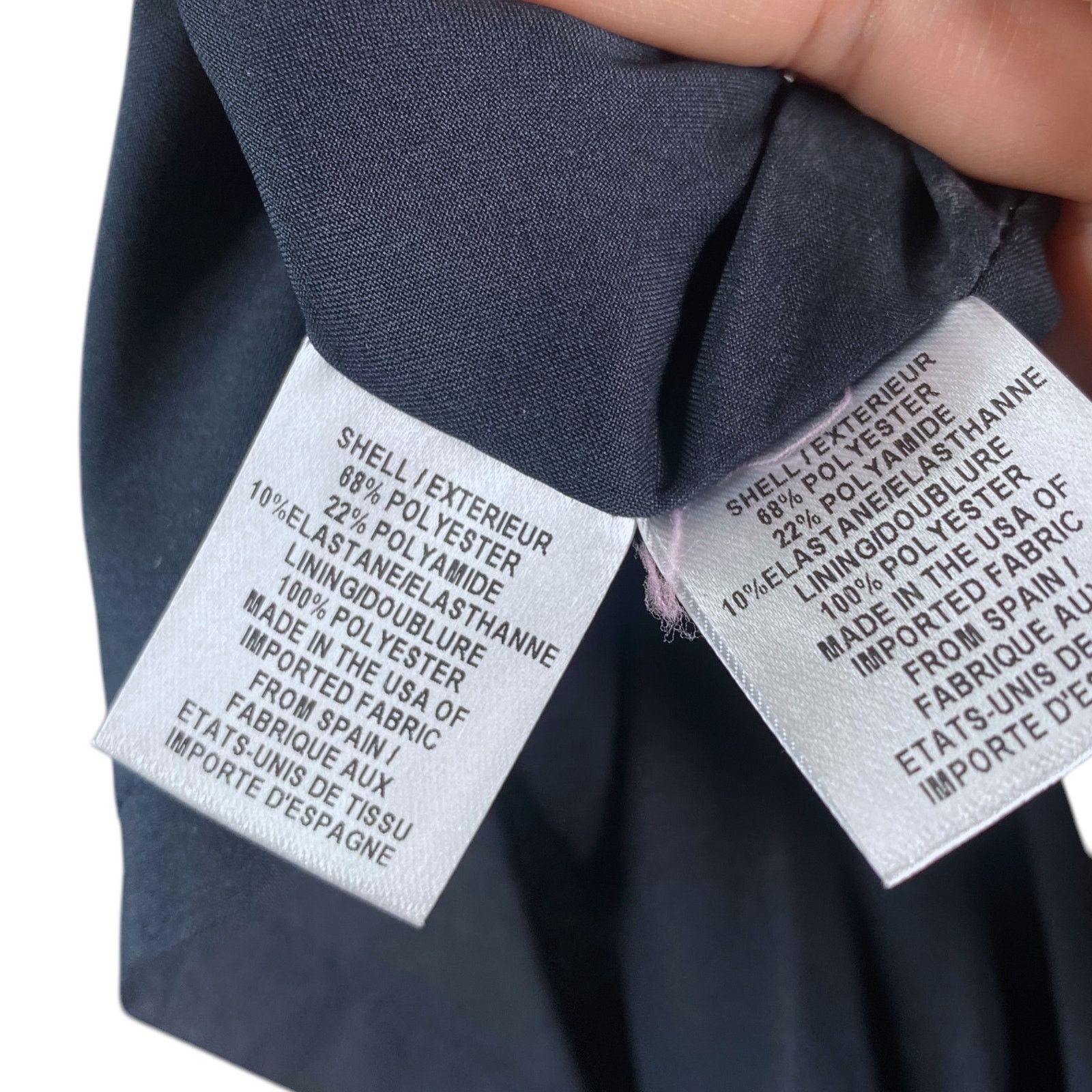 MILLY Milly $450 Madison Navy Blue Bow Detail A-line Dress SZ 8 Size M / US 6-8 / IT 42-44 - 8 Thumbnail