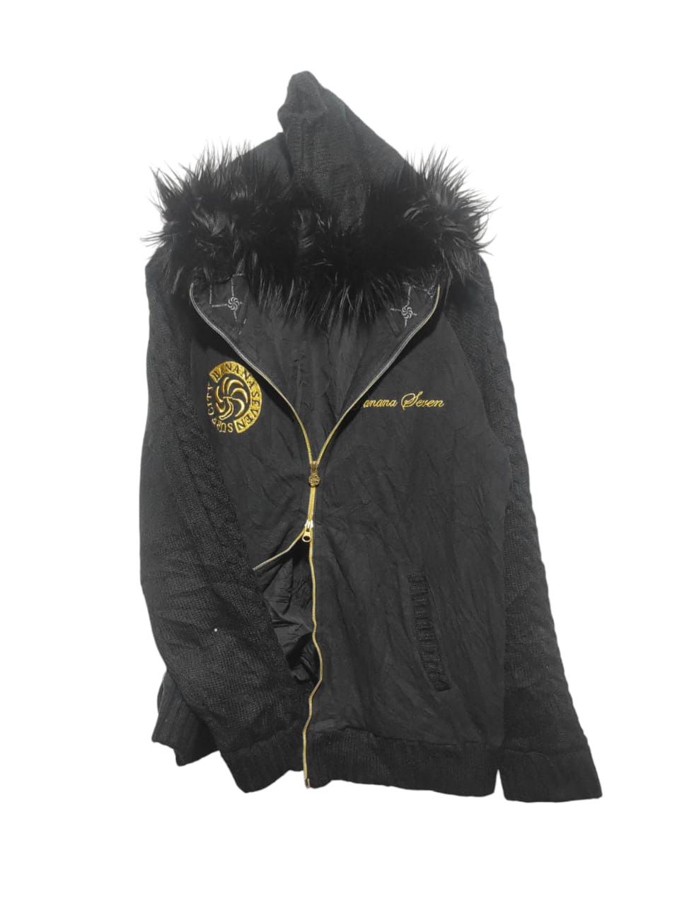 Banana Seven Double Zip Fur Hoodie if six was nine style