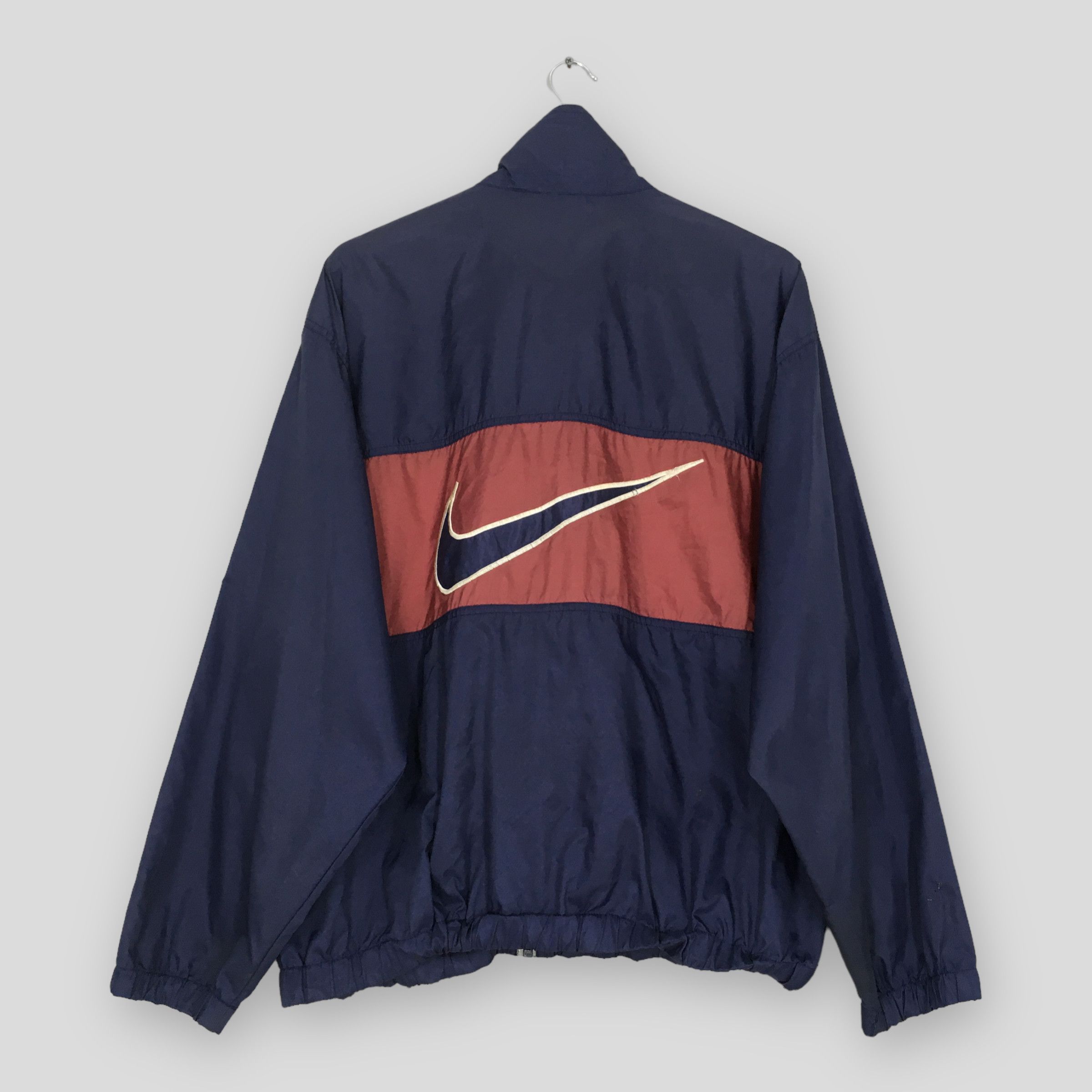 Nike × Vintage Vintage 1990s Nike Big Swoosh Windrunner Jacket Medium Size US M / EU 48-50 / 2 - 9 Thumbnail