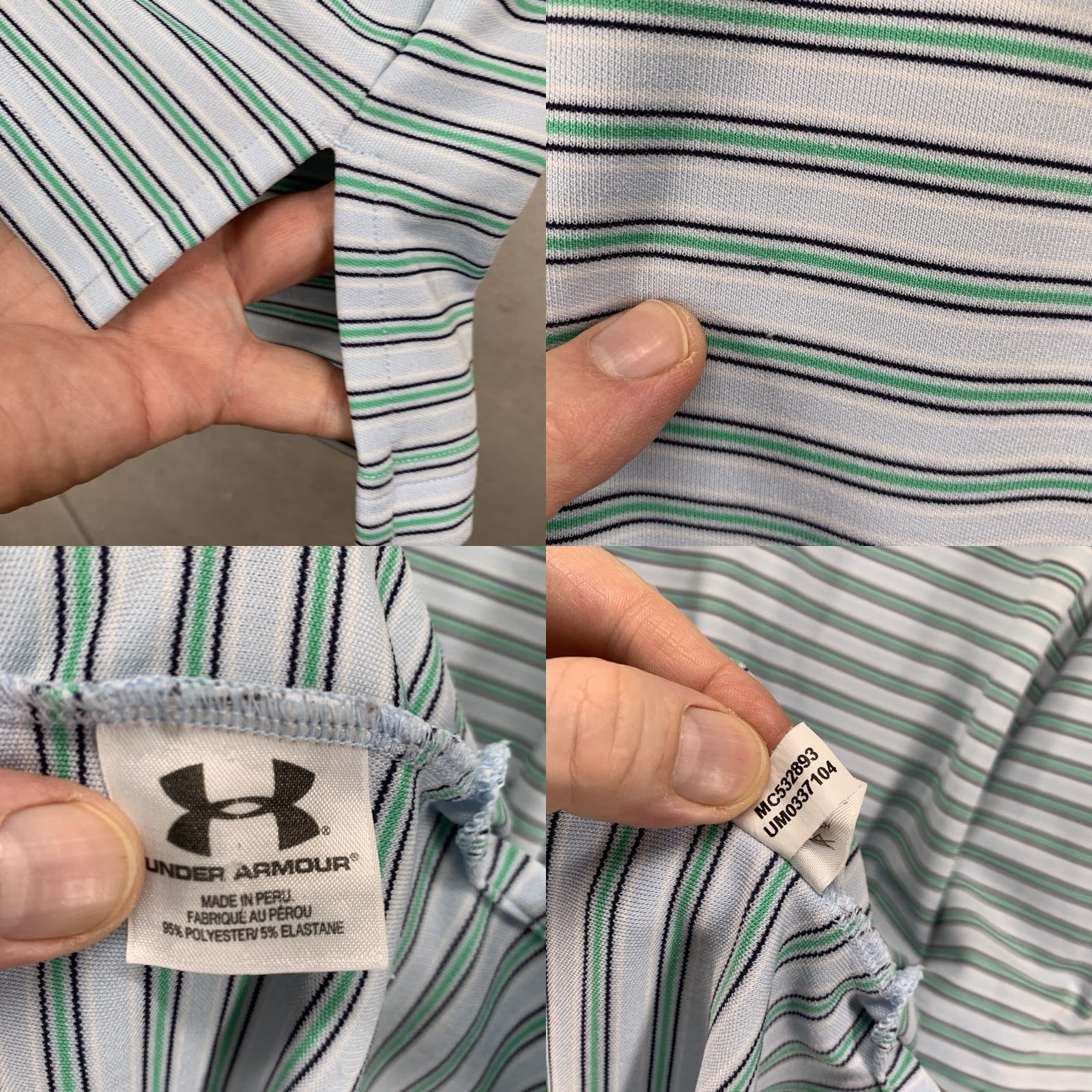 Under Armour Under Armour Polo Shirt XL Blue Green Waikoloa Logo Golf Short Sleeve Mens Size US XL / EU 56 / 4 - 8 Thumbnail