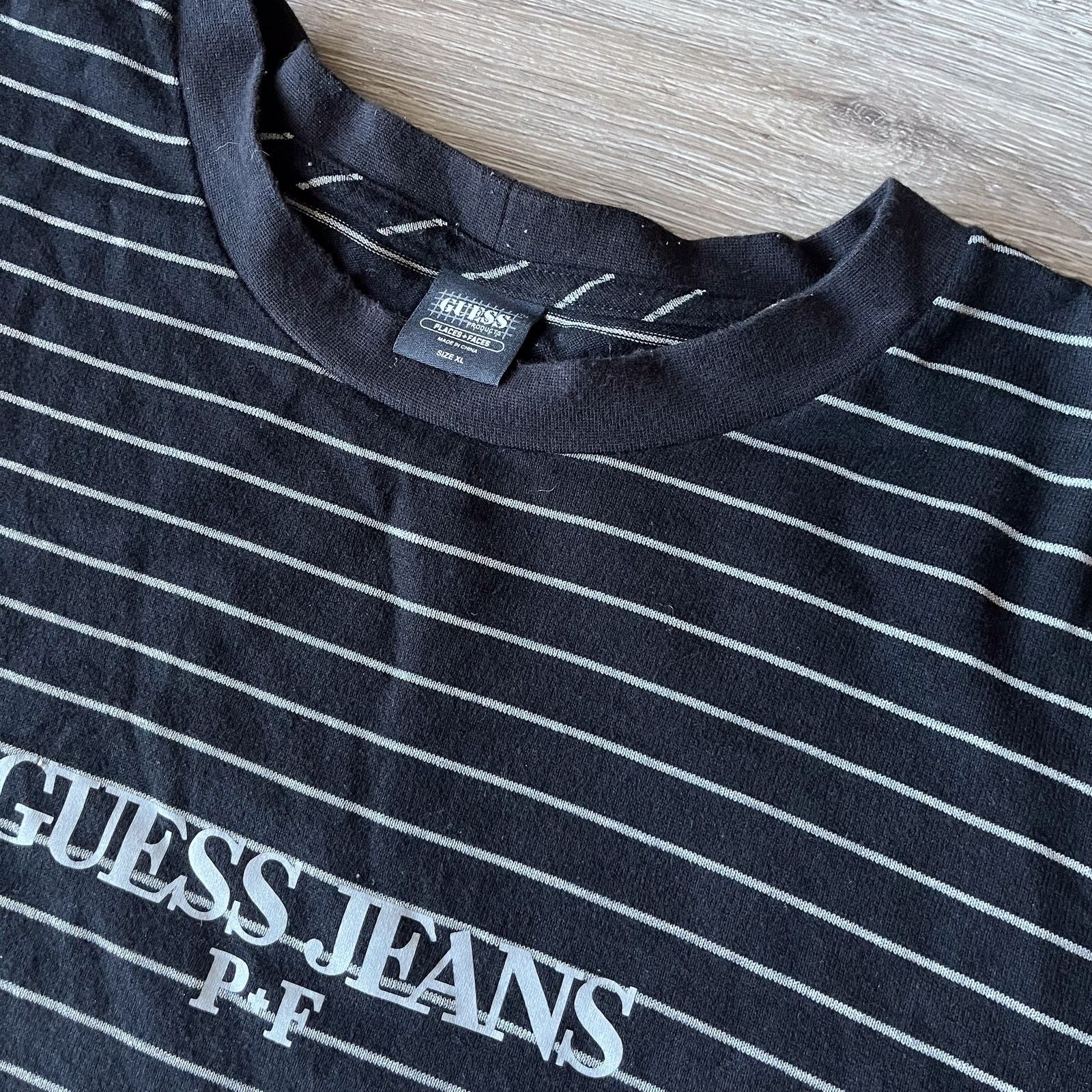 Guess Guess × Places + Faces 2018 Collab 3M Reflective T Shirt XL Size US XL / EU 56 / 4 - 4 Thumbnail
