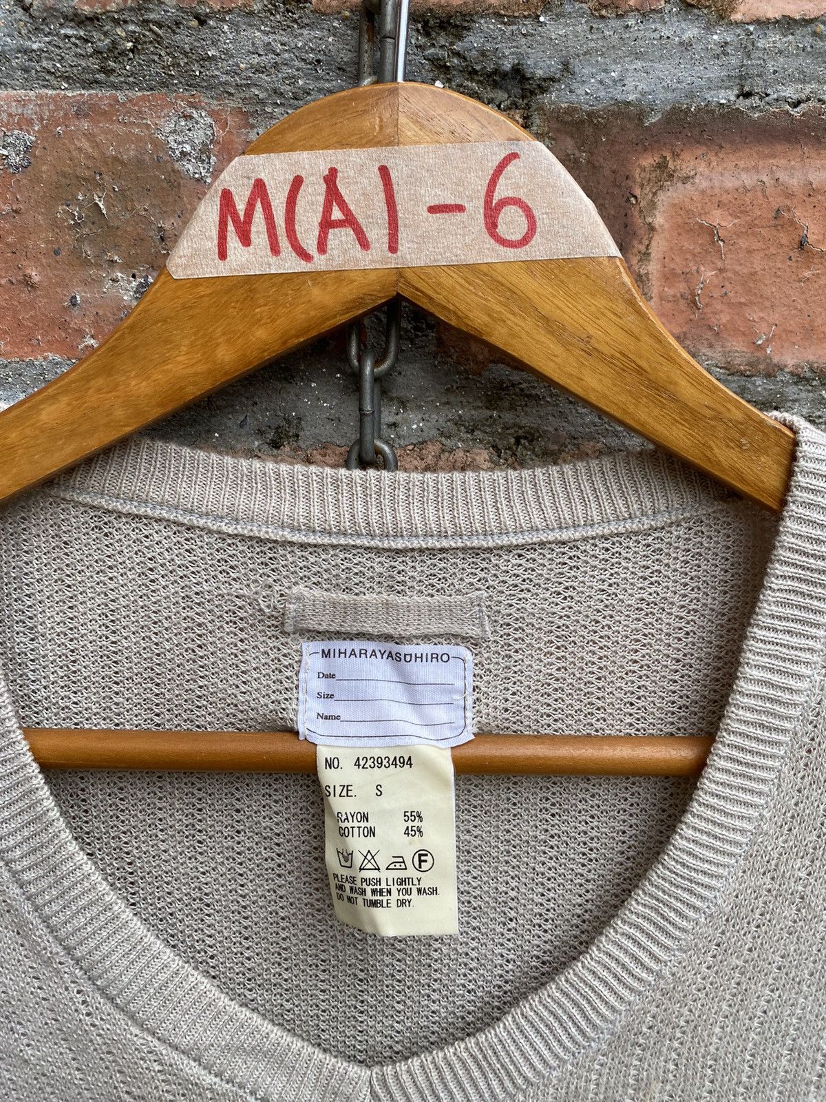 Maison MIHARA YASUHIRO SS03 Mummy Knit distresses Size US XS / EU 42 / 0 - 13 Thumbnail