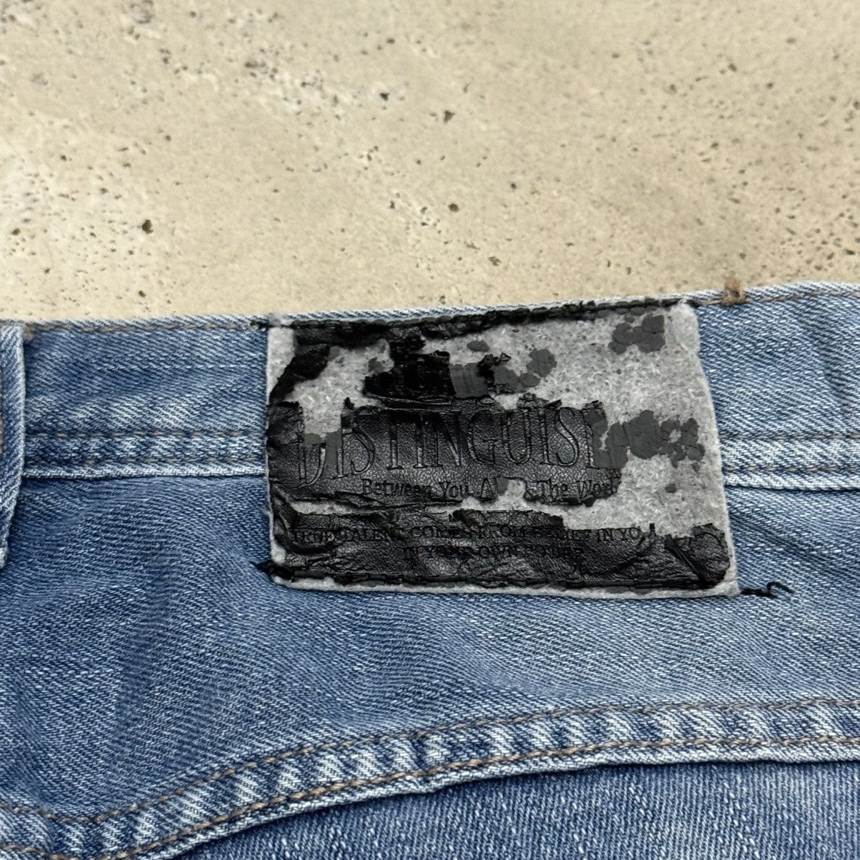Japanese Brand Robble Whisker Distressed Straight Denim Pants Size US 28 / EU 44 - 14 Thumbnail