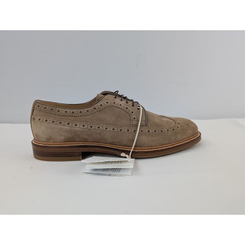 Brunello Cucinelli o1rshd1 Suede Longwing Brogue Derby Boots in Brown Size US 12 / EU 45 - 4 Thumbnail