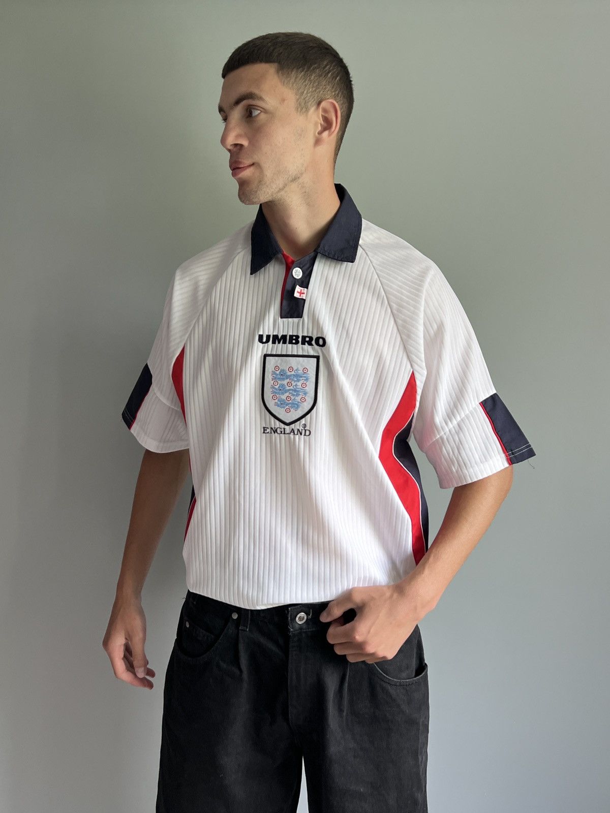 Umbro Vintage England 1997/99 National Umbro Home Jersey Size US L / EU 52-54 / 3 - 8 Thumbnail
