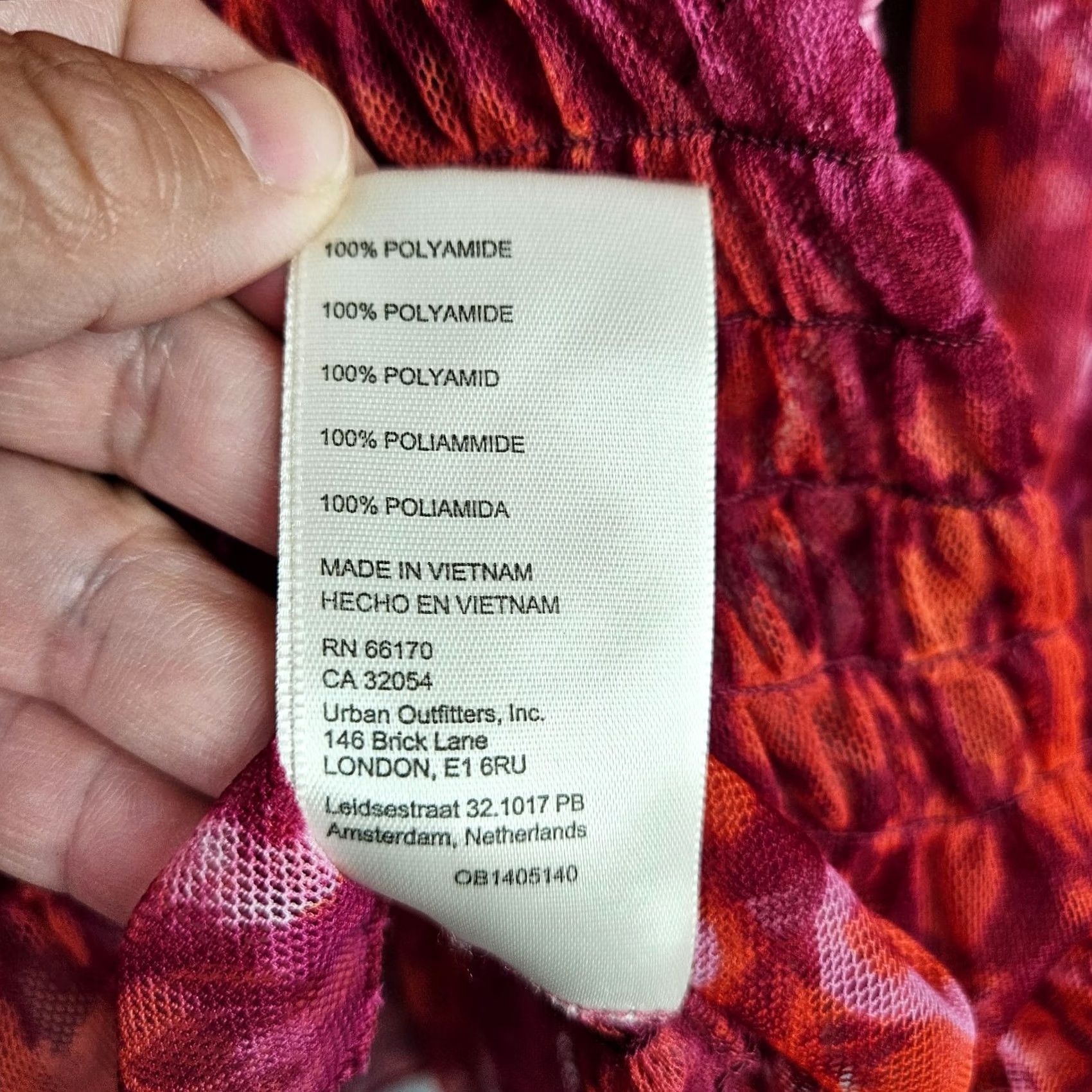Free People Free People Blouse Shirt Womens M Red Pink Floral Long Sleeve Crew Neck Stretch All Seasons Regular Size M / US 6-8 / IT 42-44 - 8 Thumbnail