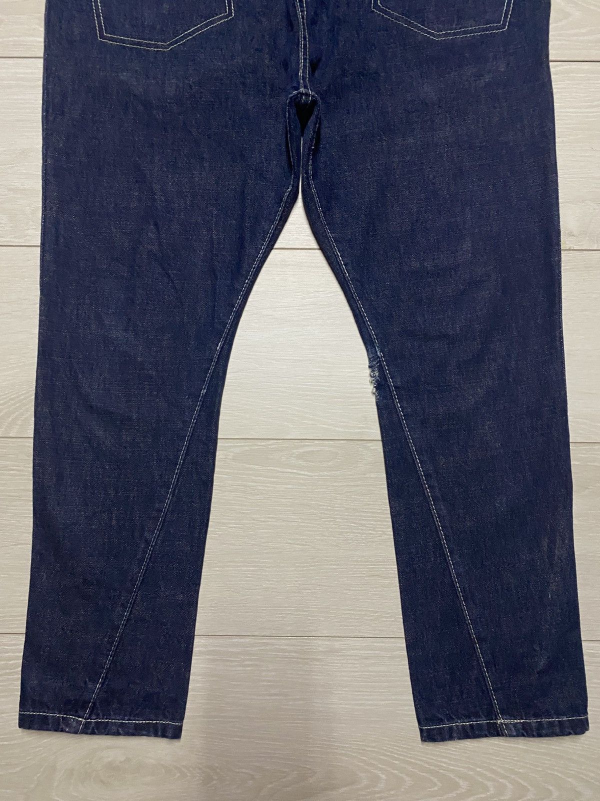 Issey Miyake Vintage Mili-mili Bush Pant Skinny Denim Size US 33 - 7 Thumbnail