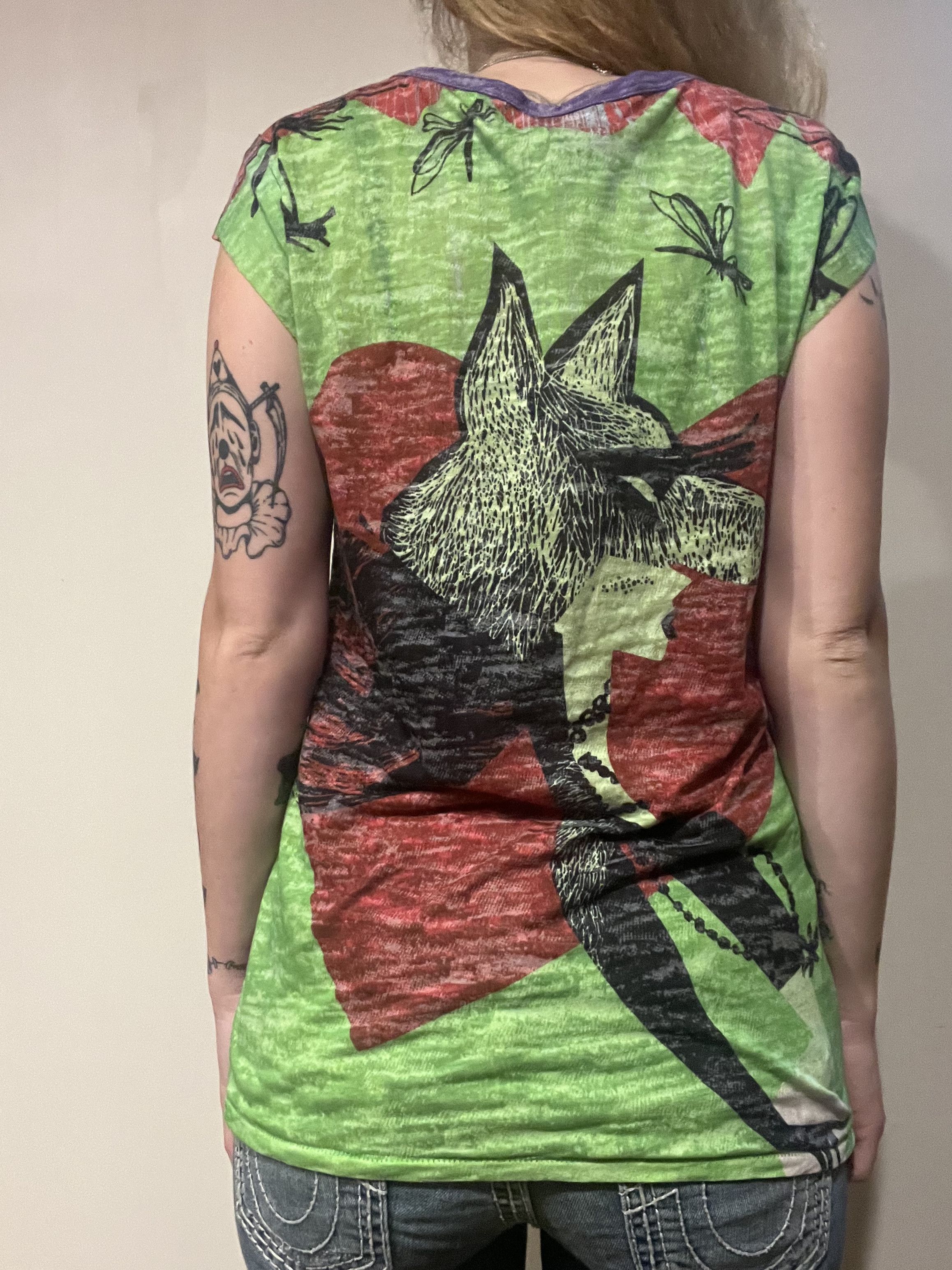 Custo Barcelona Custo Barcelona wolf woman graphic top Size XS / US 0-2 / IT 36-38 - 2 Thumbnail