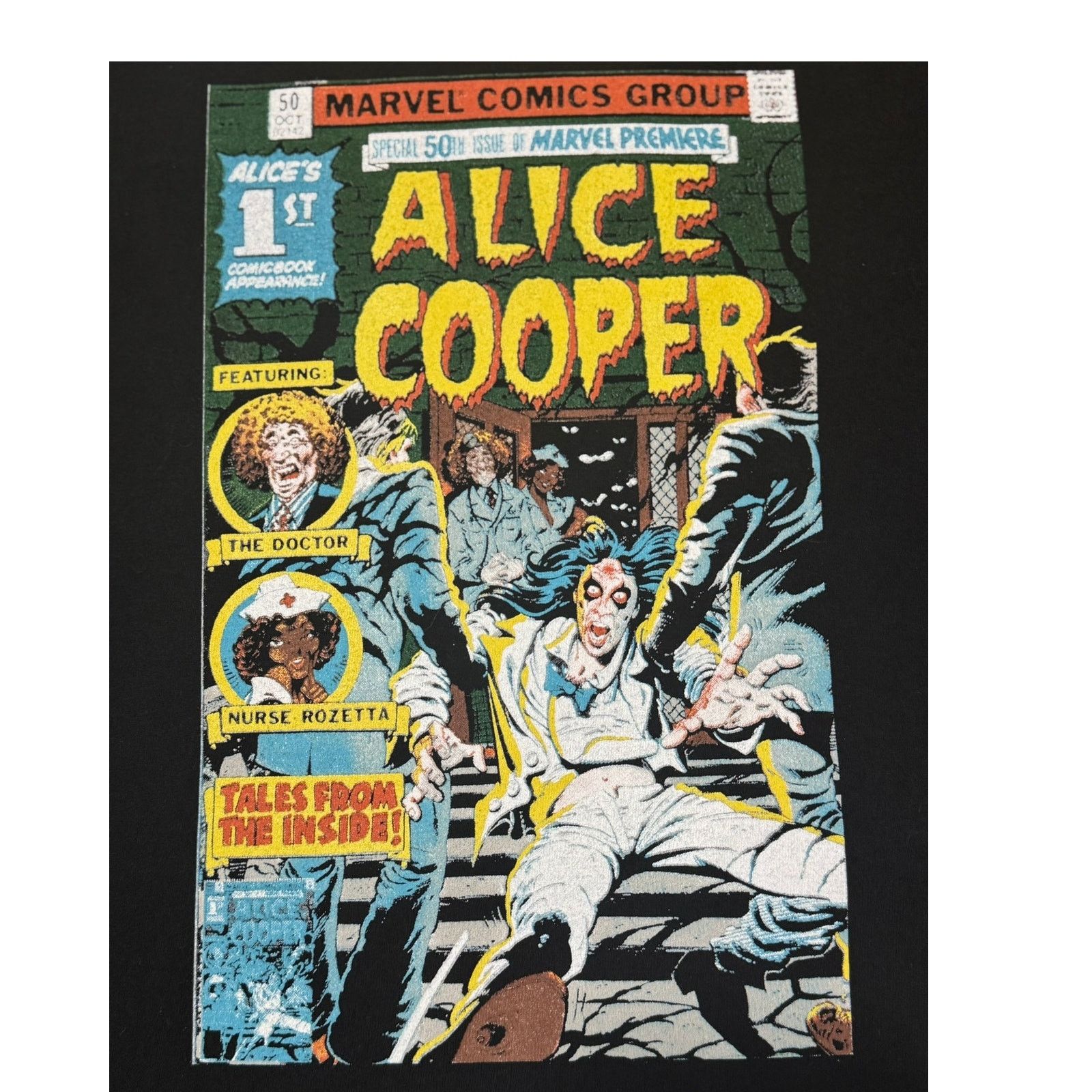 Marvel Comics Vintage 1997 Alice Cooper Marvel Comics T-Shirt XL 90s Rock Size US XL / EU 56 / 4 - 4 Thumbnail