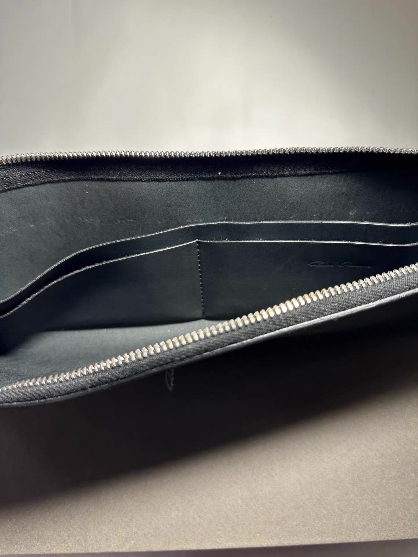 Rick Owens Rick Owens 15FW 'SPHINX' Black Zipped Wallet Bag Ｑ25 Size ONE SIZE - 5 Thumbnail