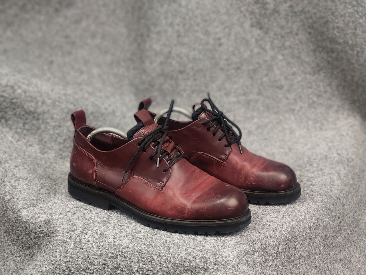 G-Star G Star Raw Dark Burgundy Leather Derby Shoes Avant Garde Size US 11 / EU 44 - 3 Thumbnail