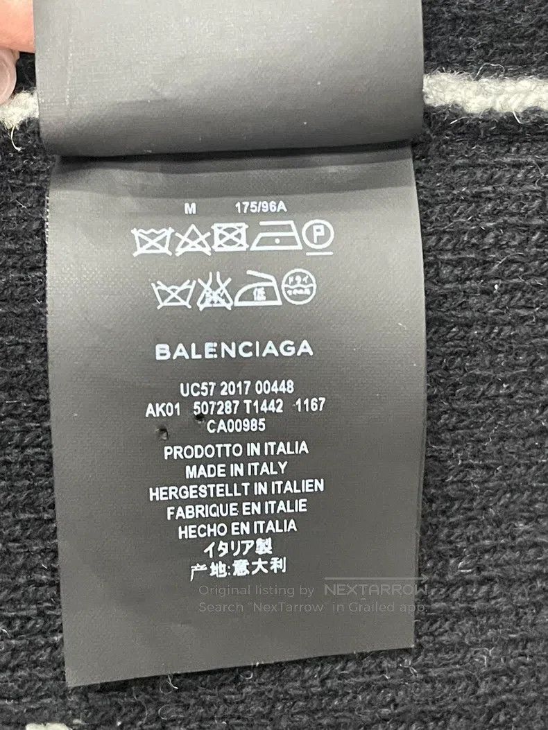 Balenciaga Balenciaga Gray sweater with full lettered logo, size M Size US M / EU 48-50 / 2 - 6 Thumbnail