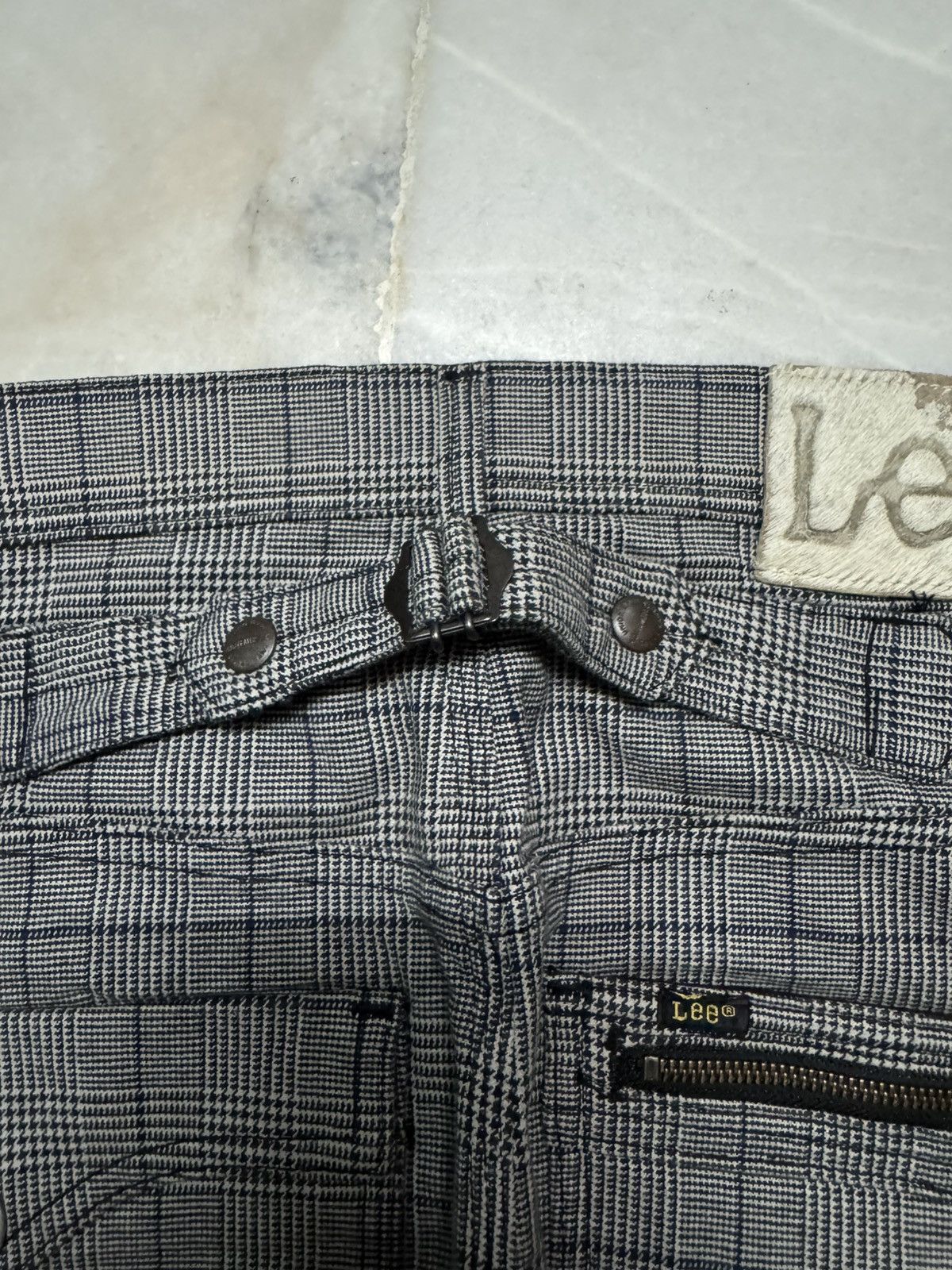 Lee RARE VINTAGE LEE COWBOY TARTAN ZIPPER CARGO BUCKLE BACK Size US 29 - 17 Thumbnail