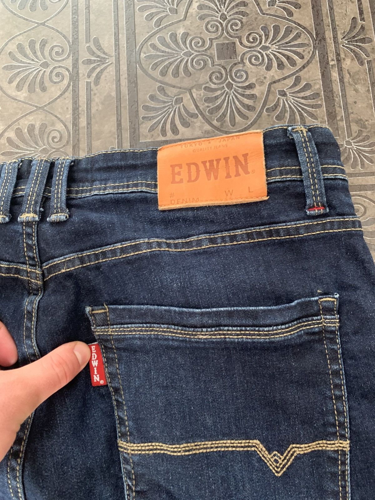 Edwin × Japanese Brand × Vintage Edwin Stretch Slim Jeans Japanese denim pants Size US 34 / EU 50 - 11 Thumbnail