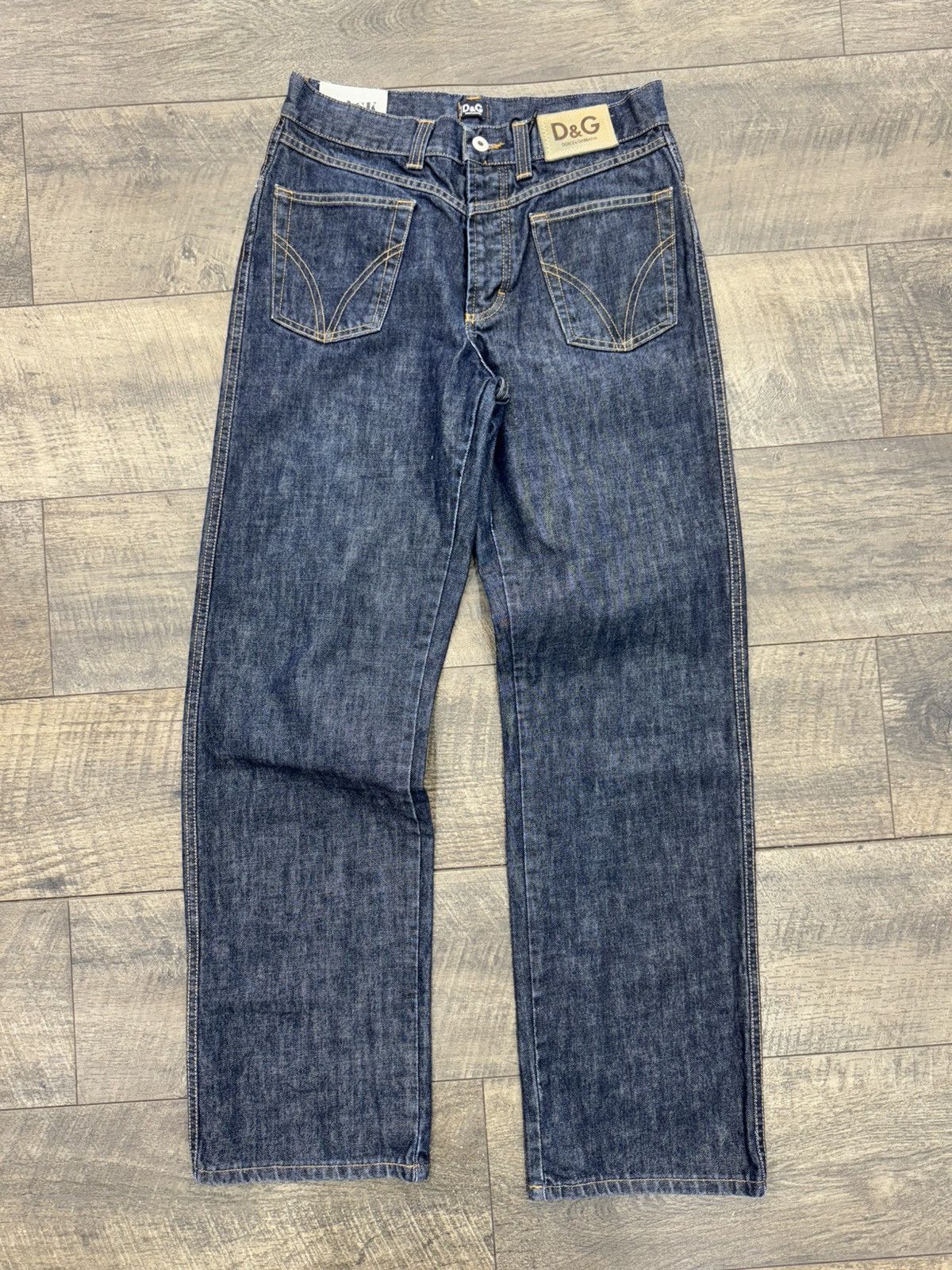 D&G BACKWARDS DENIM PANTS (28) 