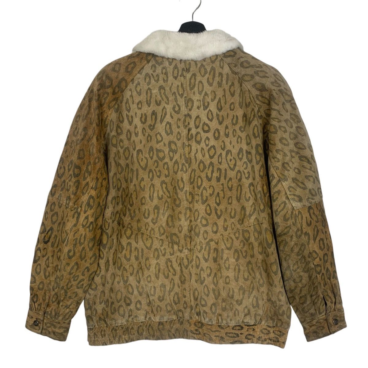 Olympic Seoul japanese brand Leopard genuine lether jacket