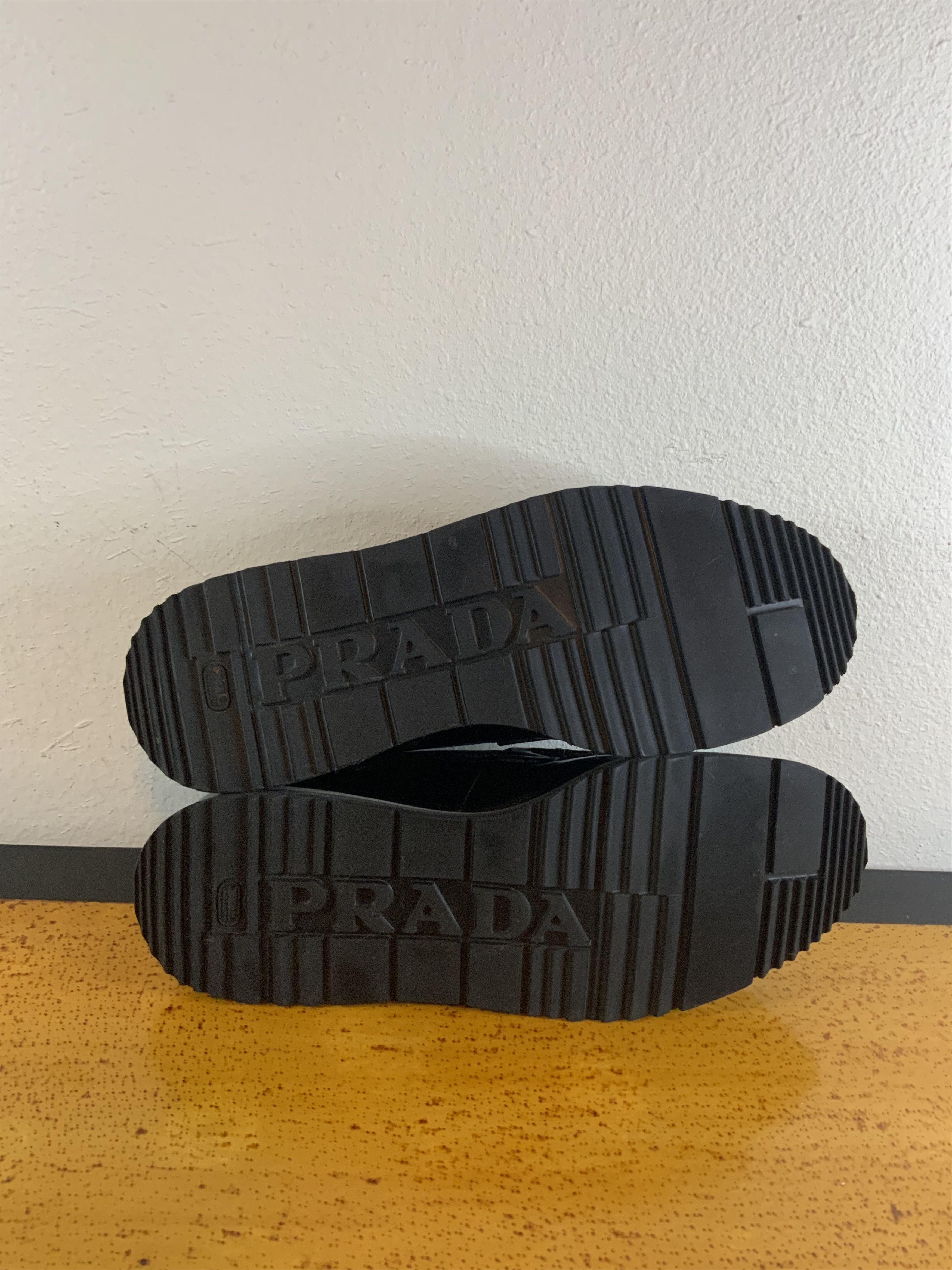 Prada PRADA WEDGE SOLE PATENT LEATHER LOAFERS Size US 10 / EU 43 - 9 Thumbnail