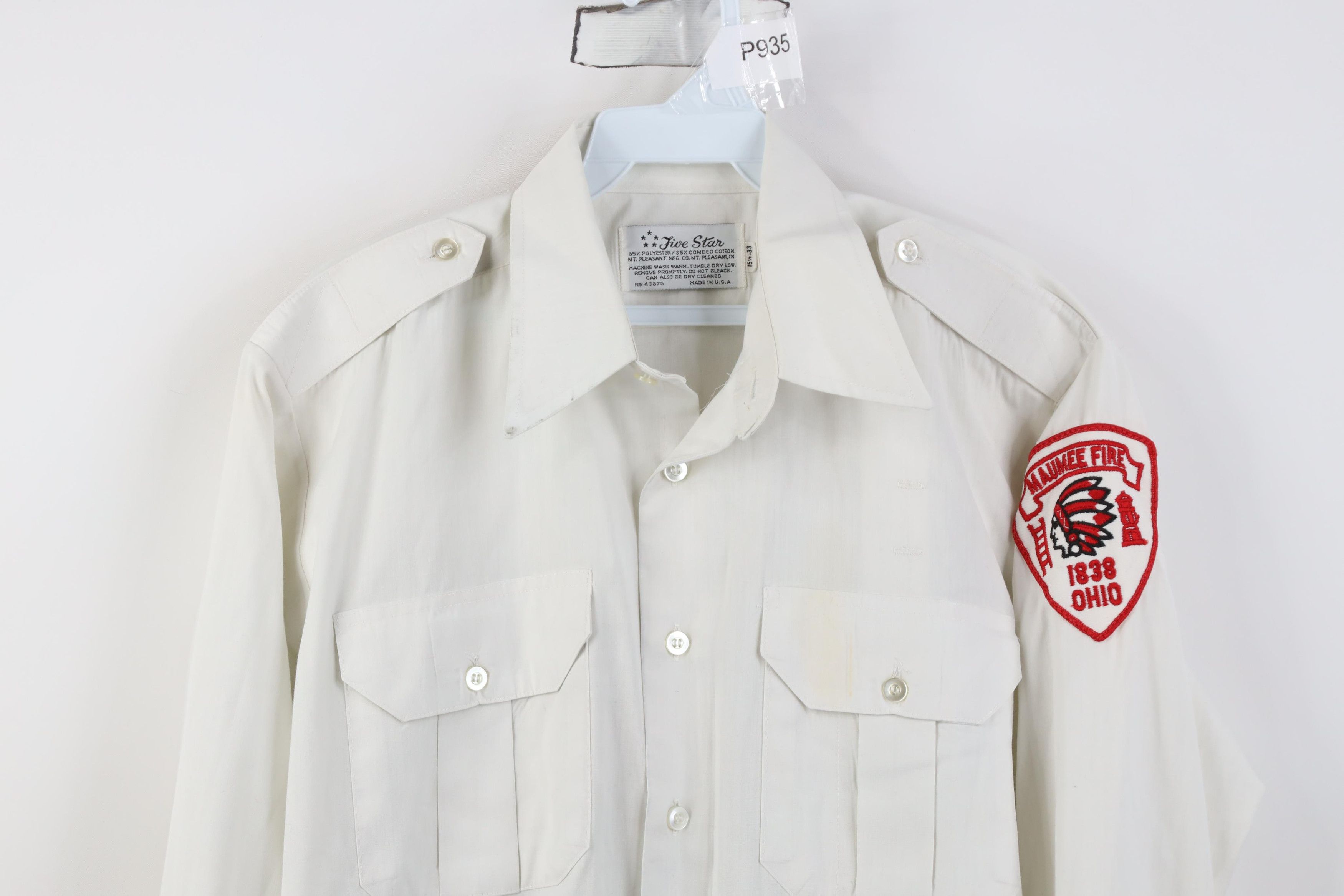 Vintage Vintage 60s 70s Maumee Fire Department Button Shirt USA Size US M / EU 48-50 / 2 - 2 Thumbnail