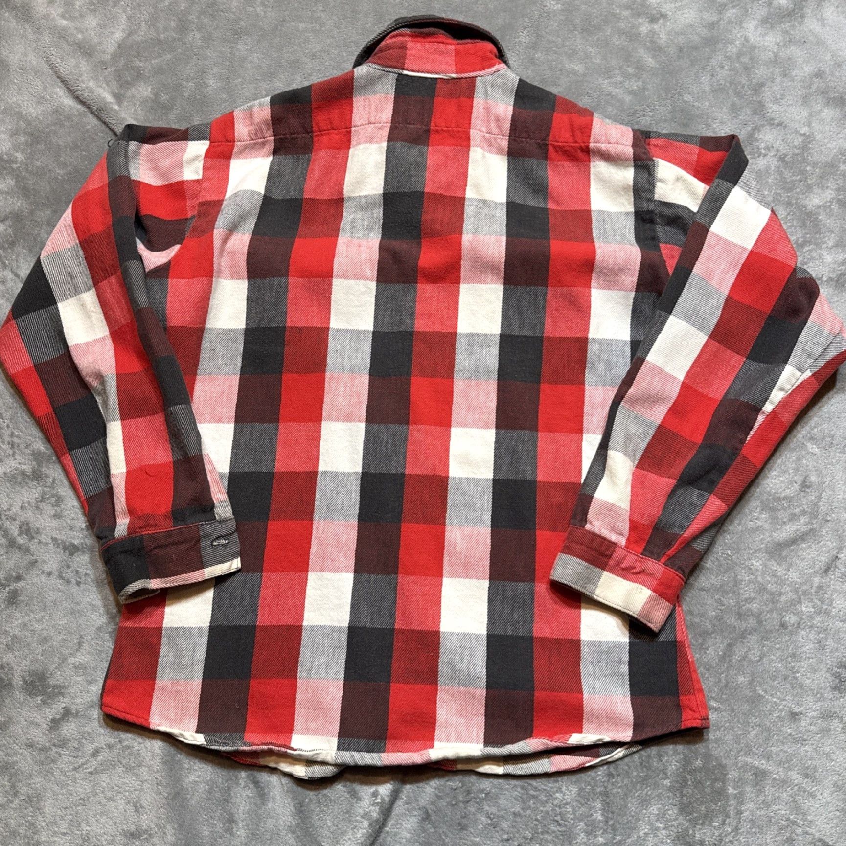 Vintage VINTAGE Five Brothers Shirt Men's L Red Plaid Flannel Cotton Tallman USA Made Size US L / EU 52-54 / 3 - 6 Thumbnail