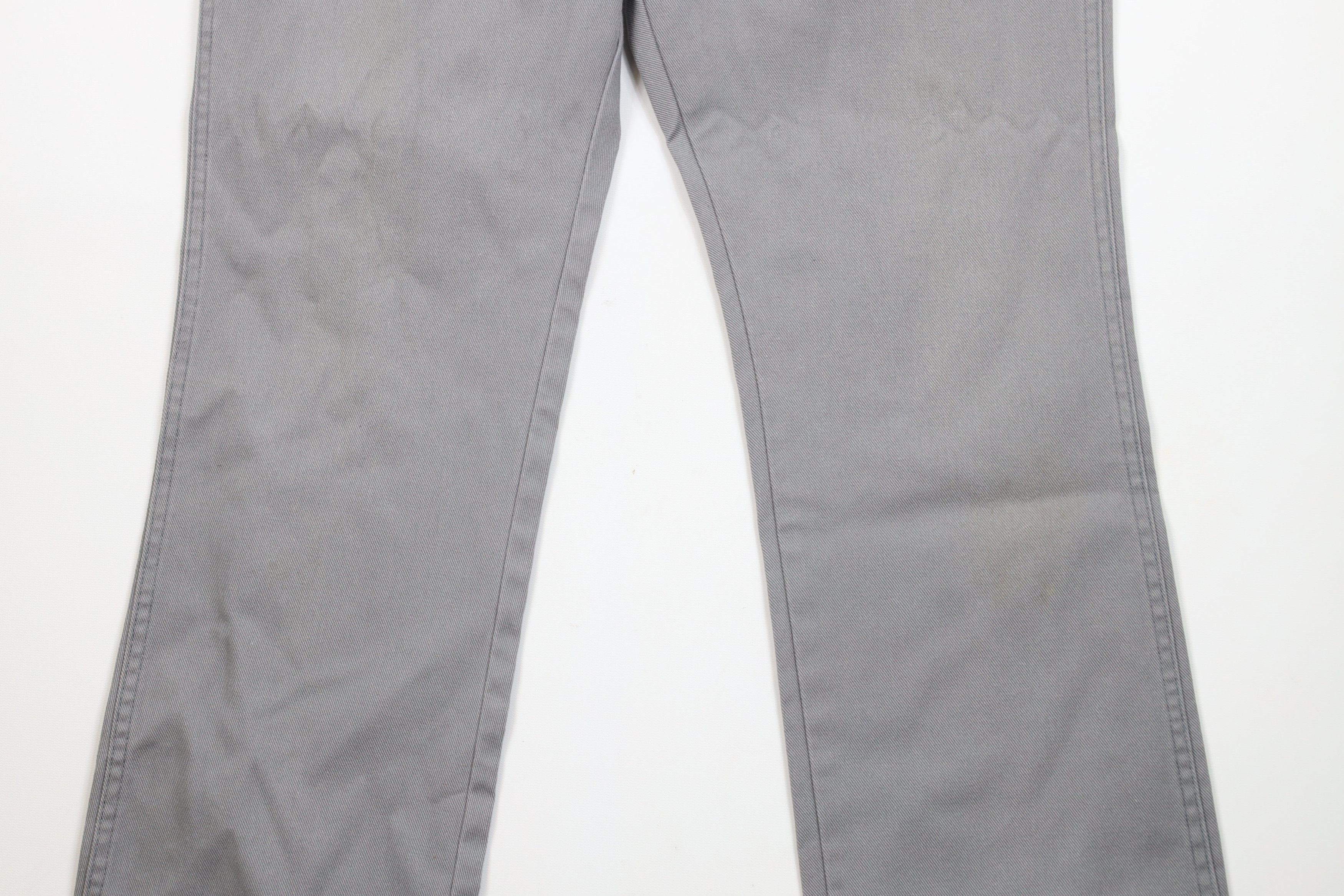 Dickies × Vintage Vintage 70s Dickies Flared Wide Leg Denim Jeans Gray USA Size US 34 / EU 50 - 3 Thumbnail