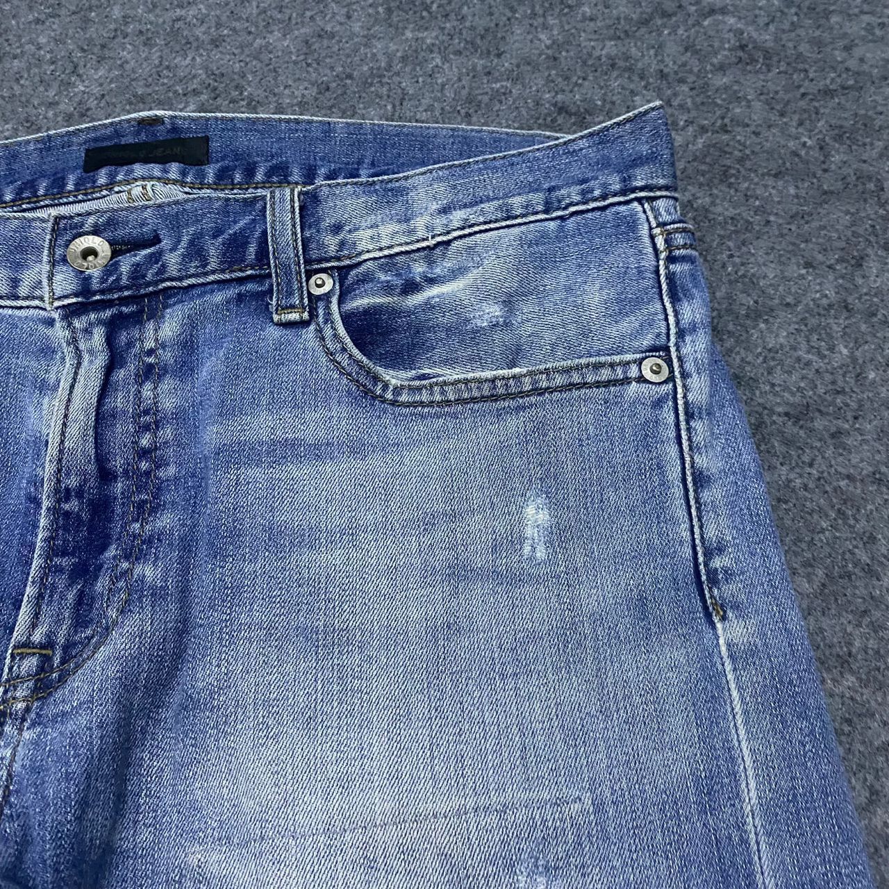 Uniqlo 💥Best Offer💥Vintage Uniqlo Patchwork Distressed Denim Size US 34 / EU 50 - 8 Thumbnail
