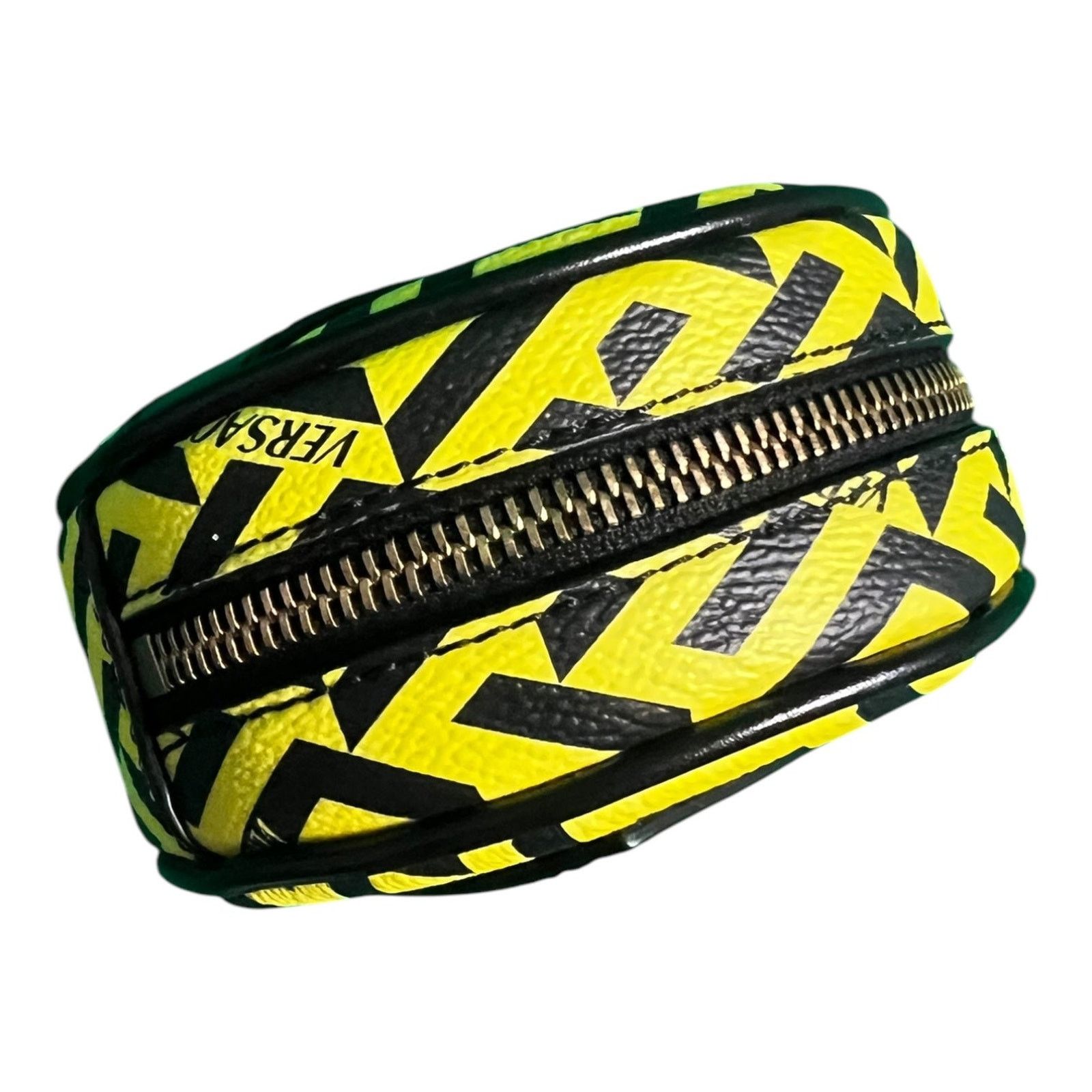 Versace Versace Bright Yellow La Greca Round Pouch Coin Belt Bag Size ONE SIZE - 6 Thumbnail