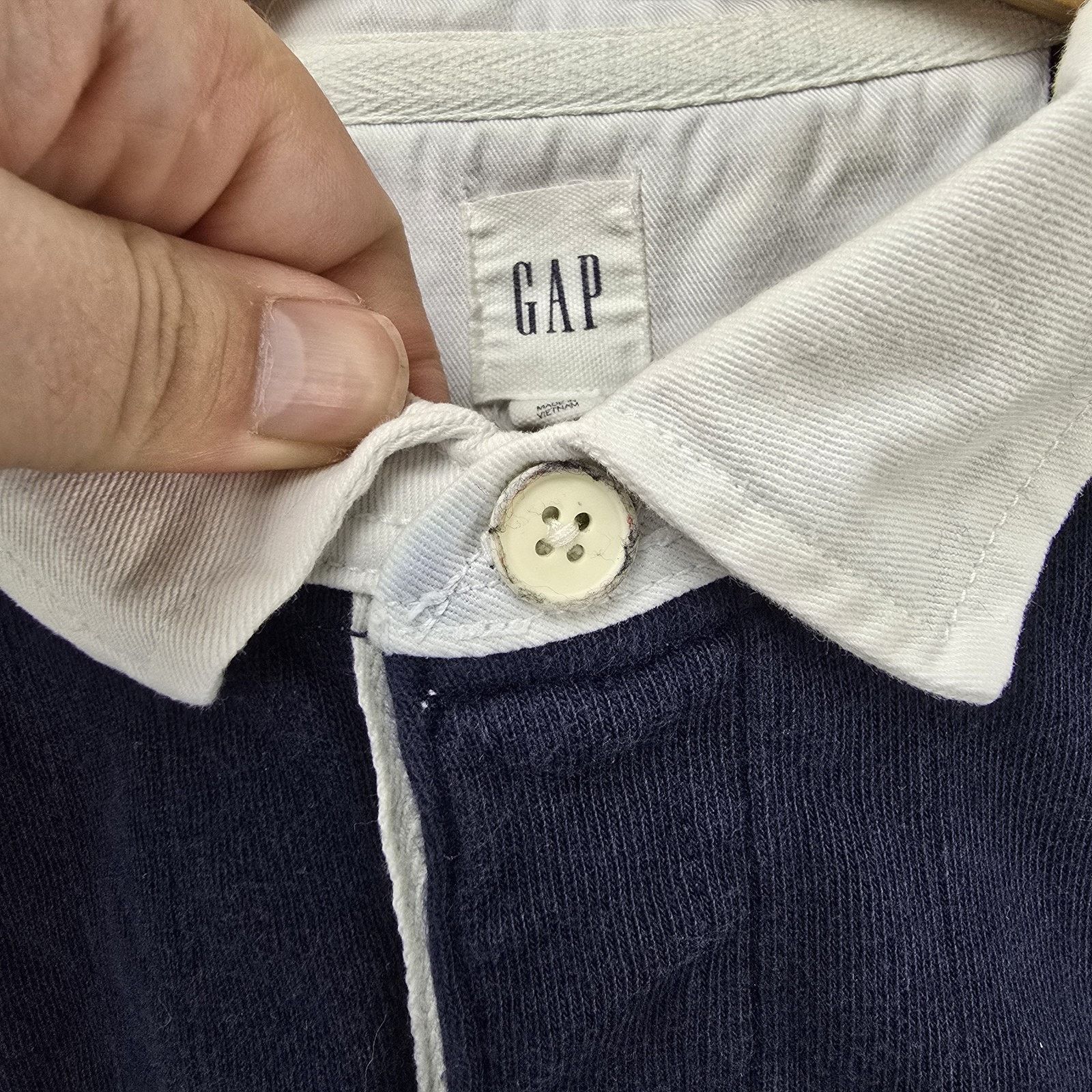 Gap Gap Rugby Polo Shirt Men XL Navy Blue Yellow Colorblock Size US XL / EU 56 / 4 - 4 Thumbnail