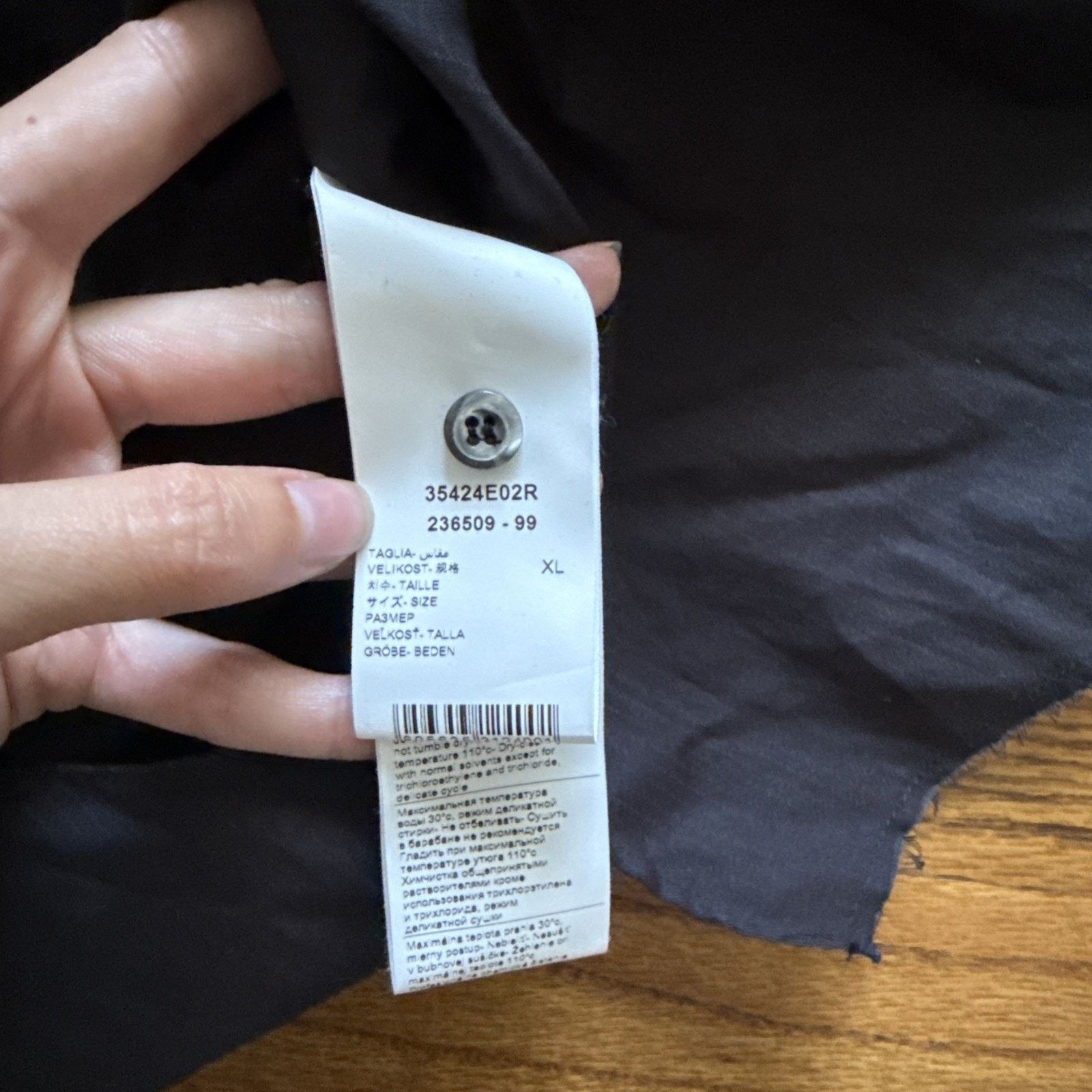 424 424 ON FAIRFAX Men’s Casual Black Long Sleeve Buttoned Shirt Size US XL / EU 56 / 4 - 10 Thumbnail