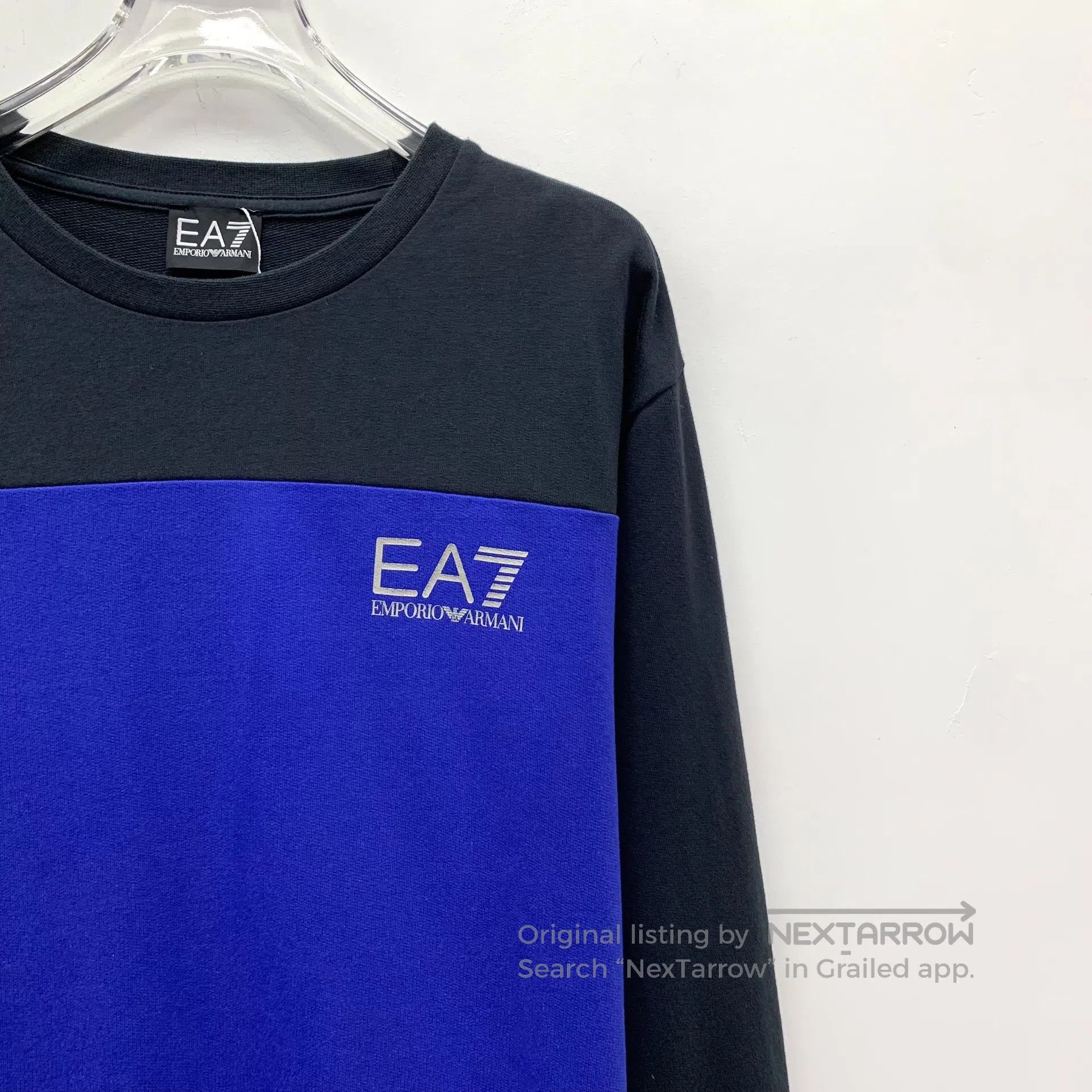Armani Armani Color block logo print cotton crew neck long sleeve Size US M / EU 48-50 / 2 - 3 Thumbnail