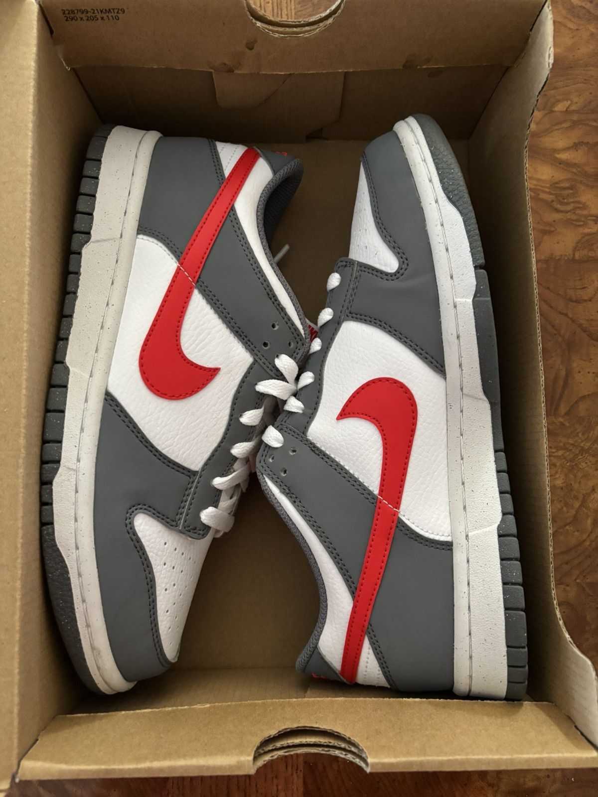 Nike Nike Dunk Low Next Nature GS ‘Smoke Grey Light Crimson' Size US 6.5 / EU 39-40 - 8 Thumbnail
