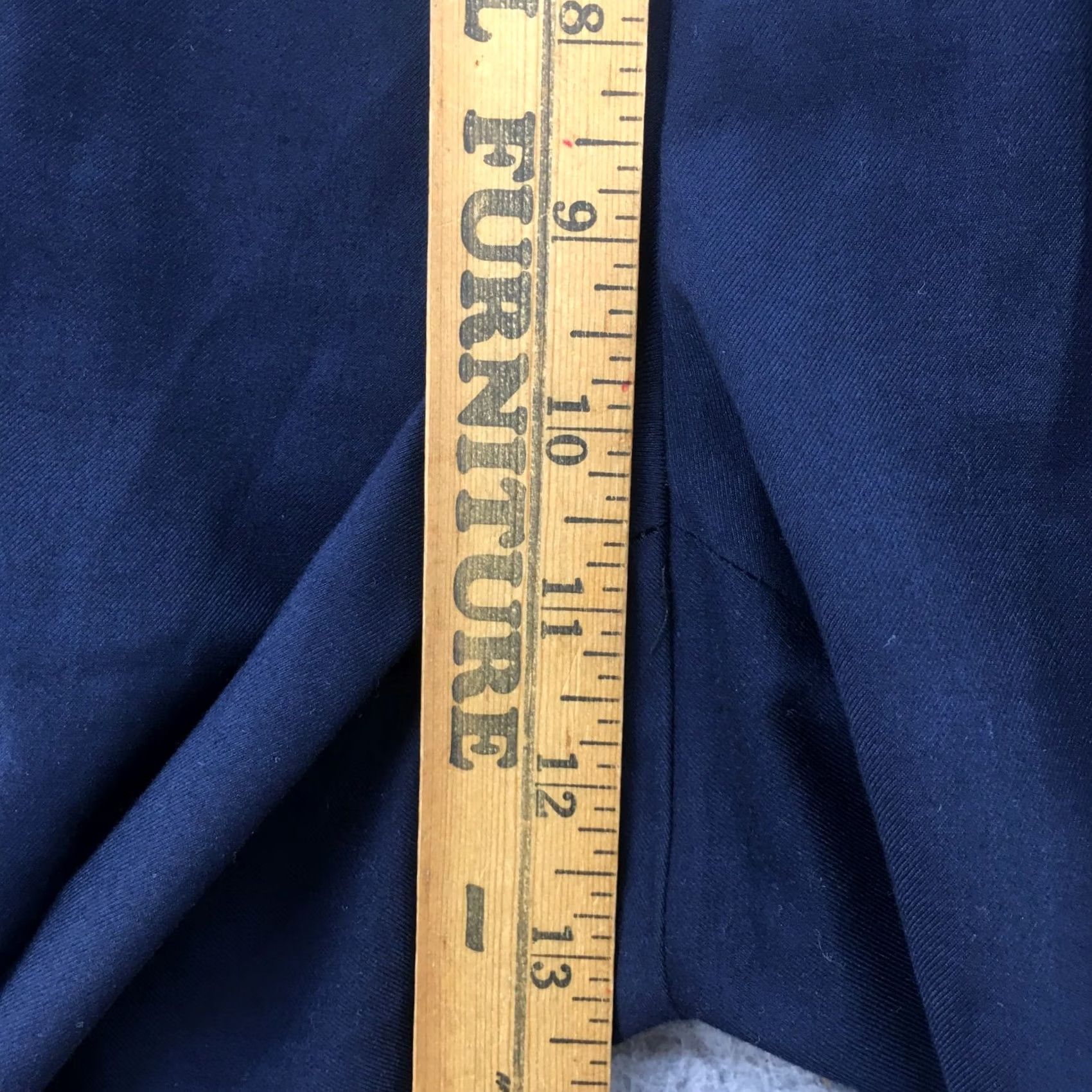 Calvin Klein Calvin Klein Dress Pants Mens 33x30 Navy Blue Mid Rise Tapered Front Flat Front 5-Pocket Regular Size Type Pants Mens Size US 33 - 7 Thumbnail