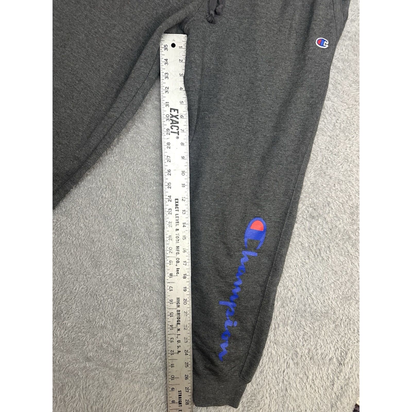 Champion Champion Sweatpants Women's 1X Jogger Graphic Embroidered Logo Gray, Pockets, Drawstring, Athletic, Regular Fit, All Seasons Size 40" / US 18 - 7 Thumbnail