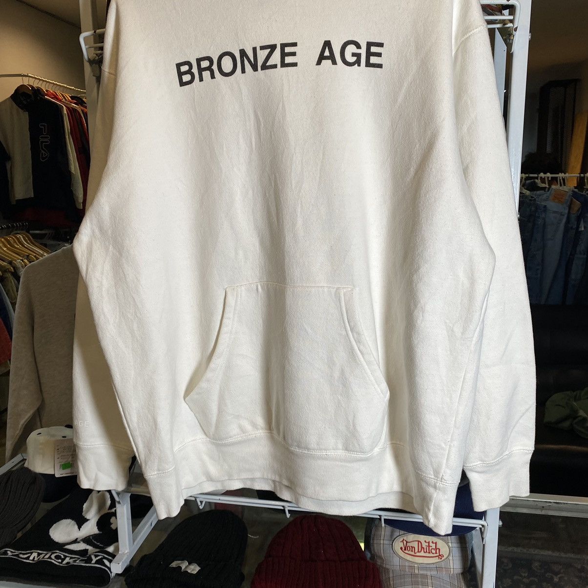 Japanese Brand BRONZE AGE Azul by Moussy Oversized Hoodie Size US XL / EU 56 / 4 - 9 Thumbnail
