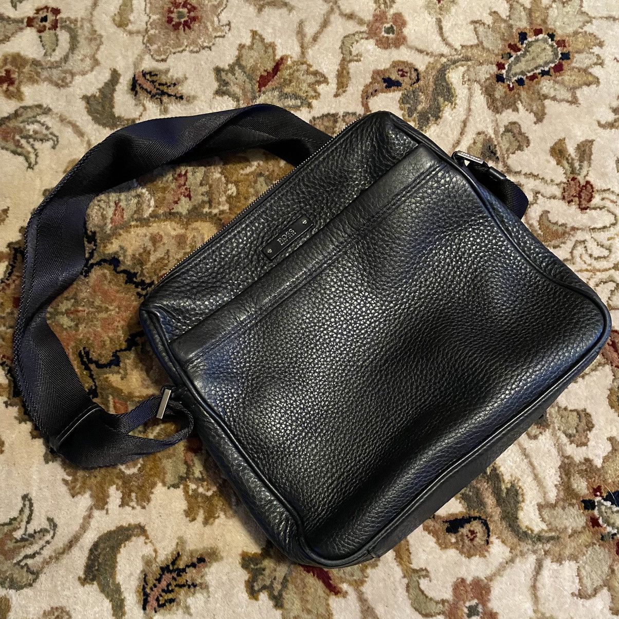 Hugo Boss leather crossbody bag