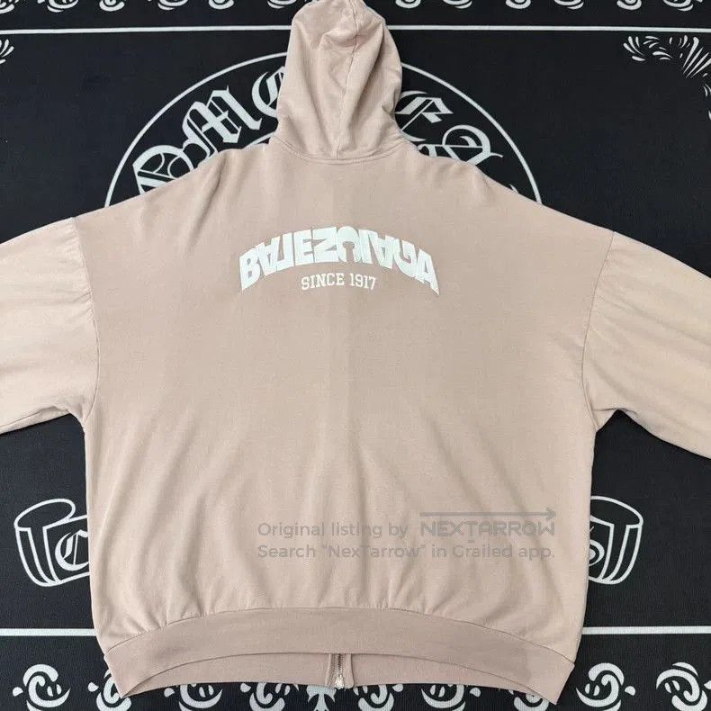 Balenciaga Balenciaga Pink Zip Hoodie. Size US XXL / EU 58 / 5 - 3 Thumbnail