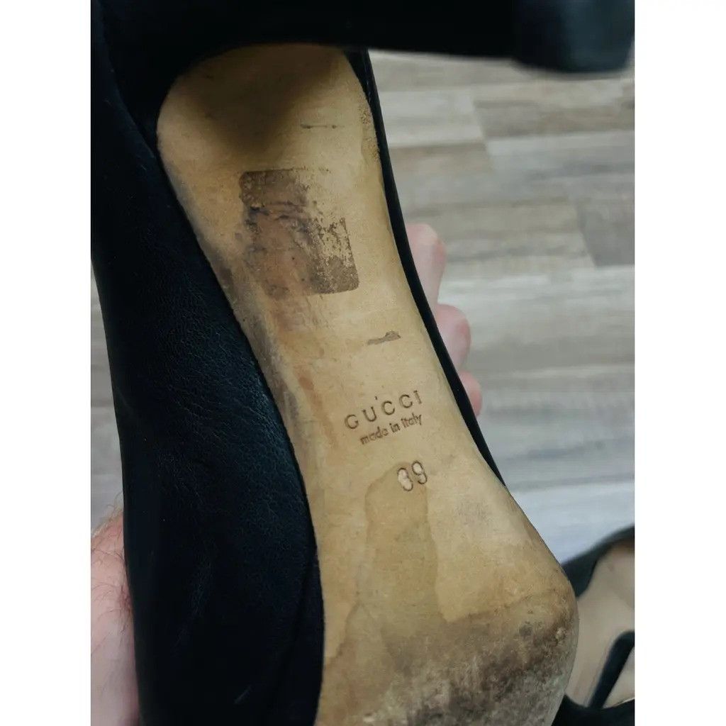 Gucci Gucci Heels with logo Size: 39 Size US 8 / IT 38 - 4 Thumbnail