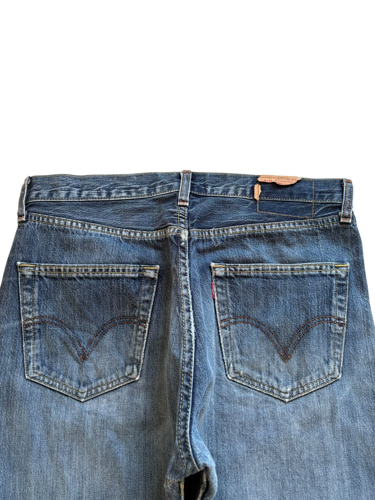 Levi's Vintage 90s Levis 501 Blue Wash Distressed Baggy Jeans Size US 32 / EU 48 - 8 Thumbnail