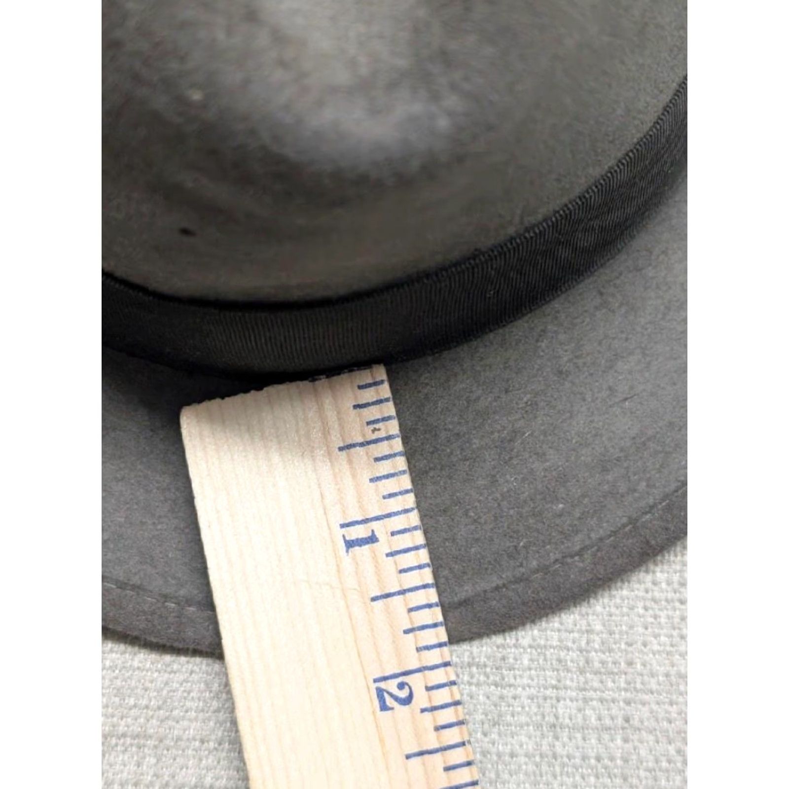 Vintage VINTAGE Stevens Fedora Hat Men Gray fur felted Beaver Blend 7-1/4 58cm height 4.5 brim 2"HS Size ONE SIZE - 7 Thumbnail